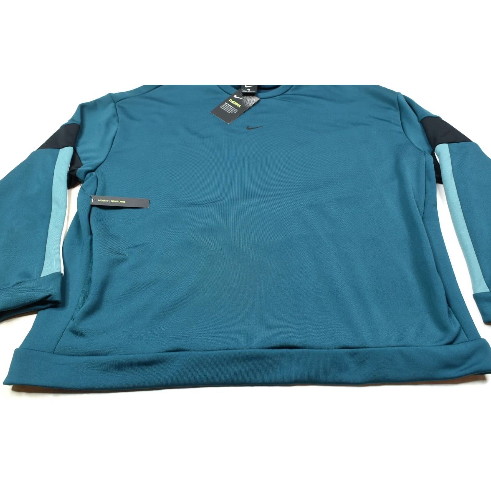 Nike Nike Therma Center Check Training Sweater Womens XL Blue Long Sleeve Gym Size XL / US 12-14 / IT 48-50 - 4 Thumbnail