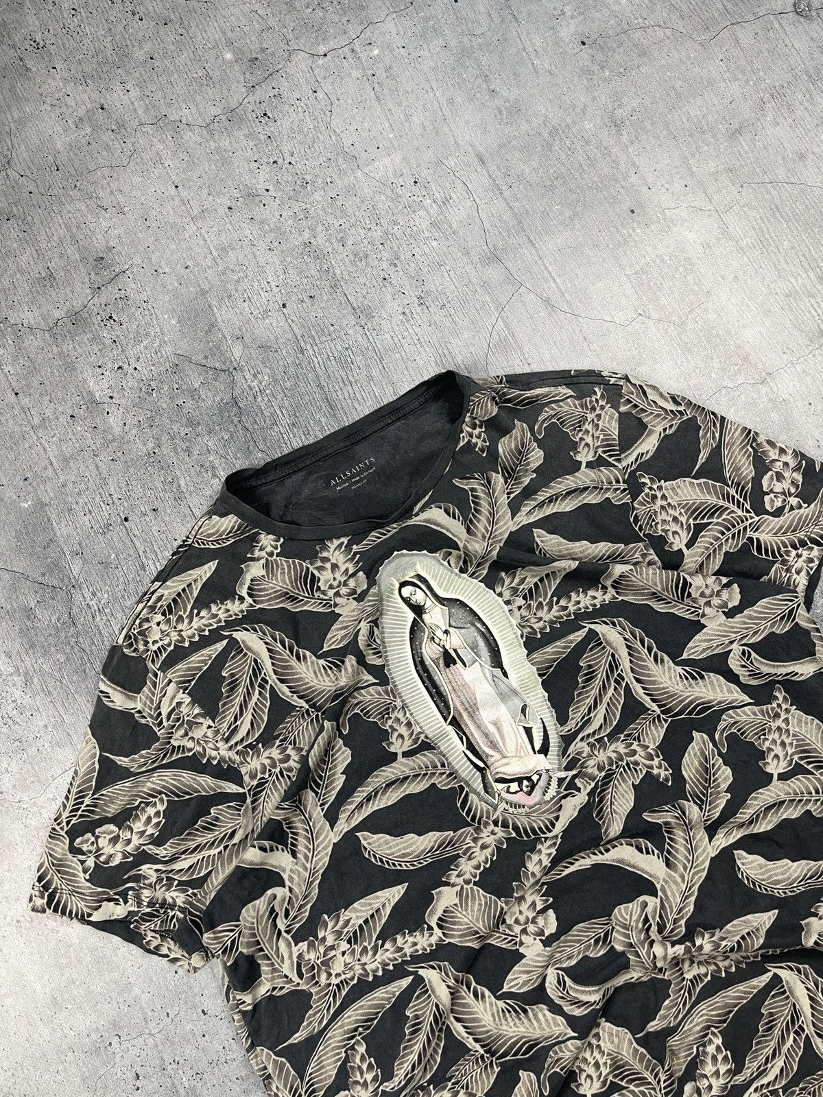 Allsaints × Vintage AllSaints tee Lady of Guadalupe Floral style icon Size US M / EU 48-50 / 2 - 2 Thumbnail