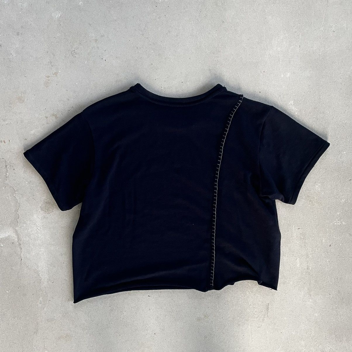 Yohji Yamamoto Y’s Asymmetrical Stitched T-Shirt Size US M / EU 48-50 / 2 - 1 Thumbnail