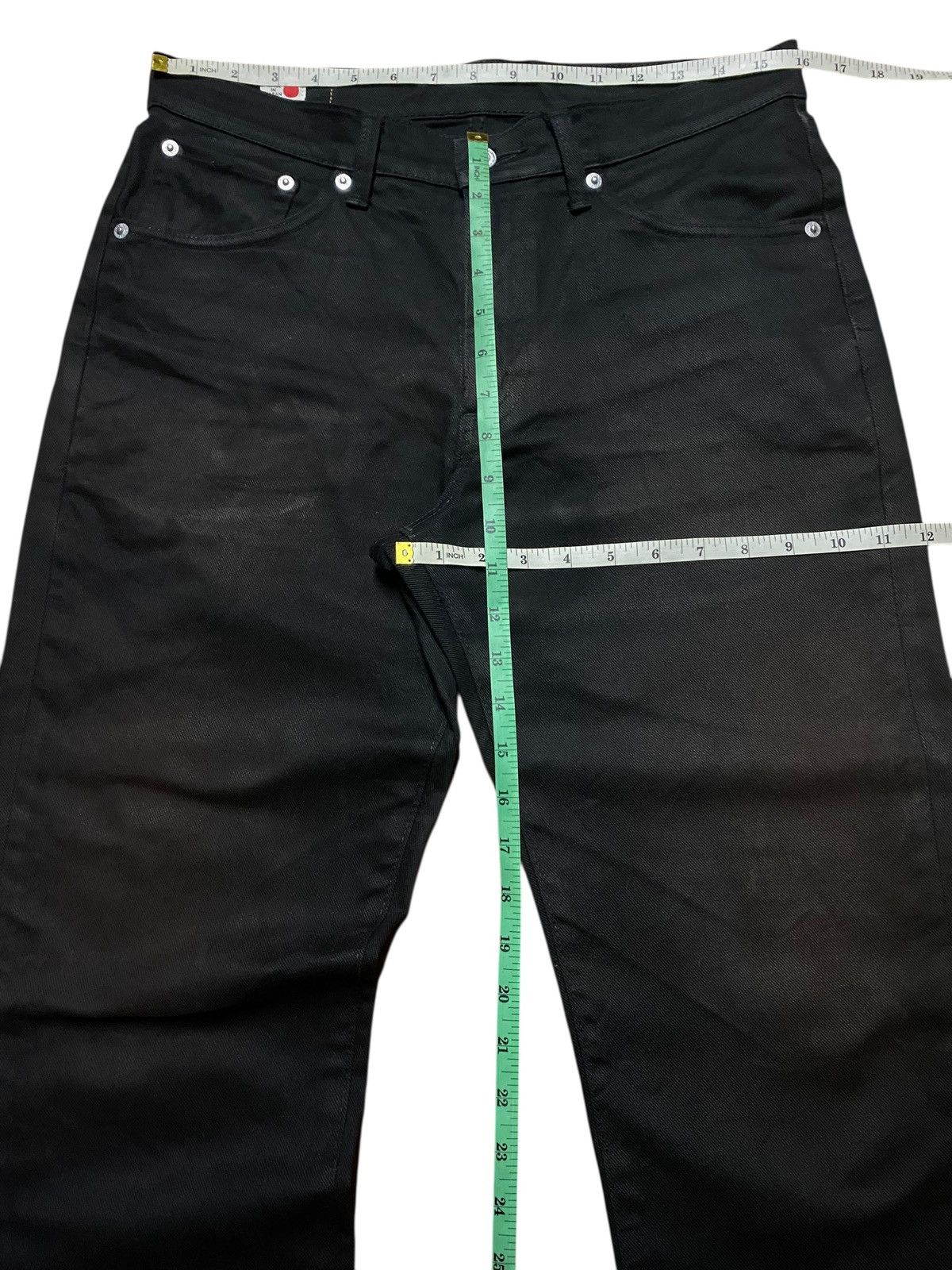 Edwin Vintage Edwin 503 Black Denim Slim Fit Jeans Size US 32 / EU 48 - 10 Thumbnail