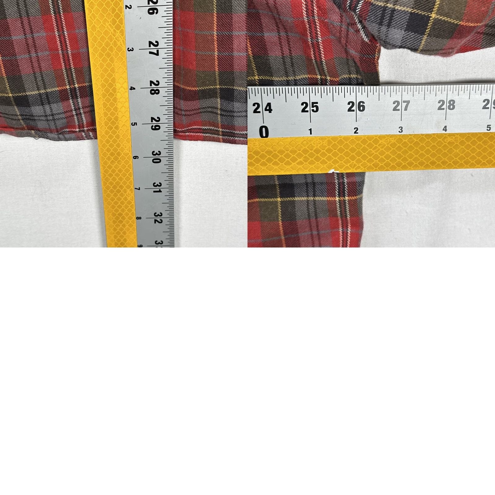 VINTAGE Viyella Flannel Shirt Mens XL Red Plaid Button-Down Wool Blend 90s