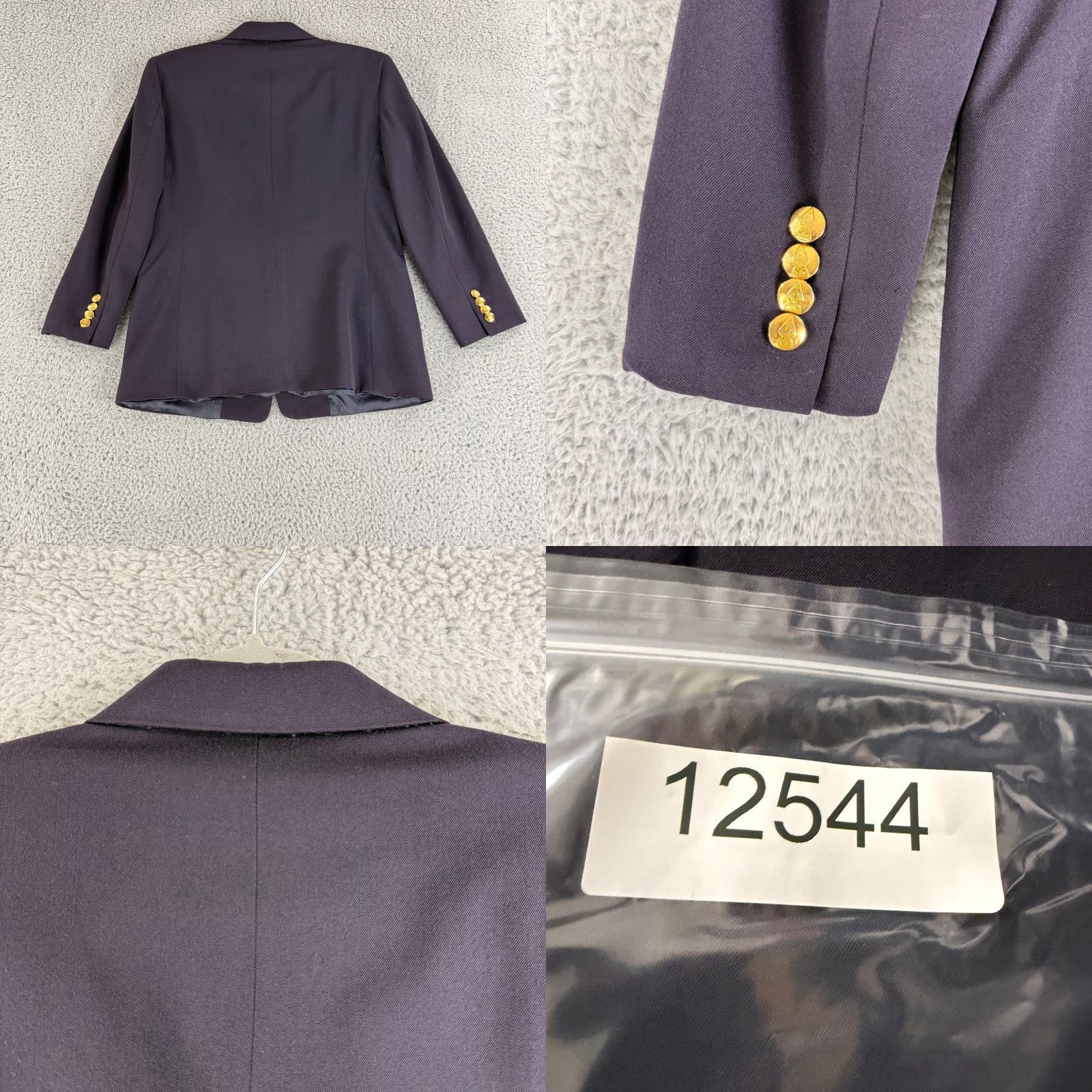 Austin Reed VINTAGE Austin Reed Blazer Jacket Womens Medium Navy Blue Single Breasted 100% Wool VTG Size M / US 6-8 / IT 42-44 - 9 Thumbnail