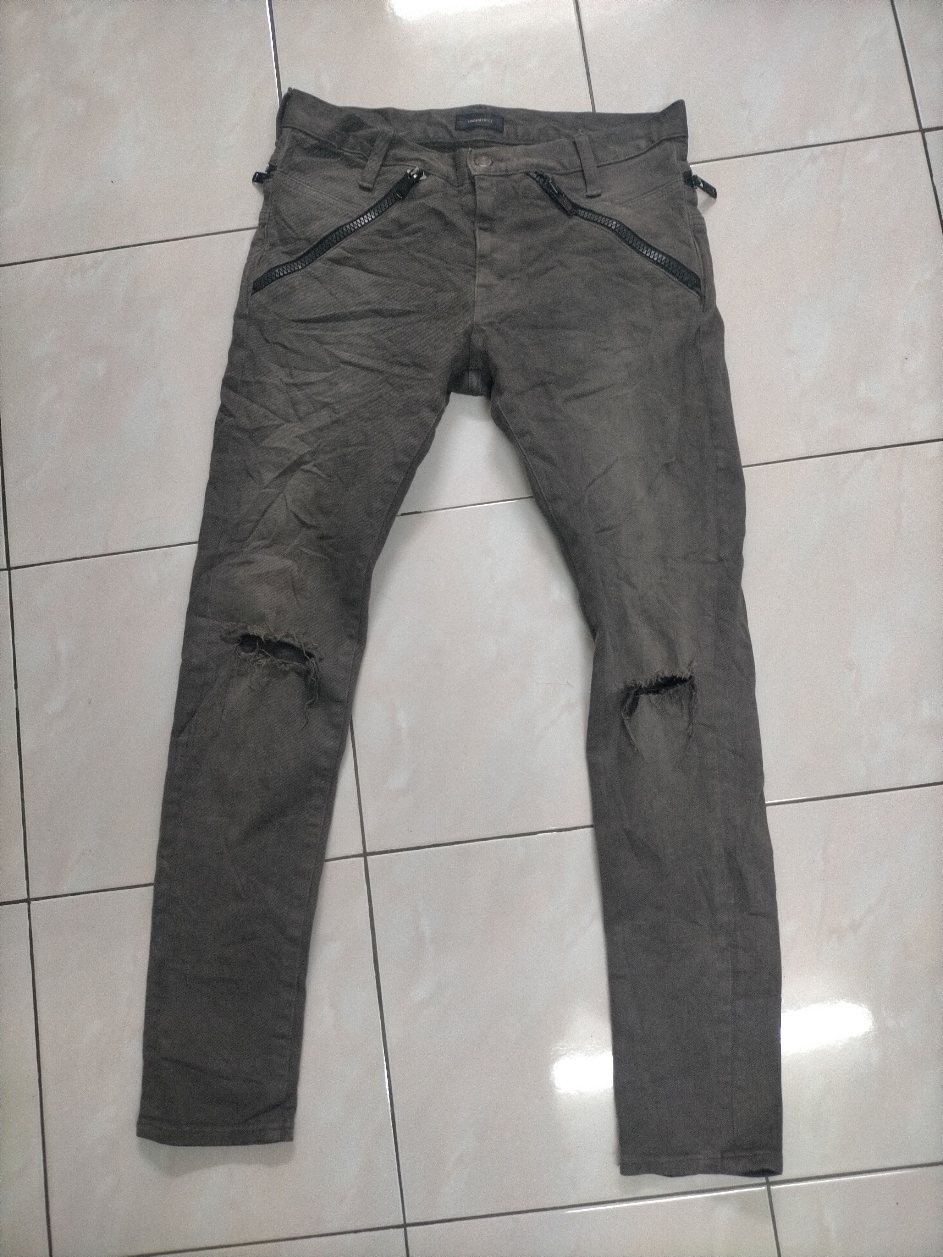 Undercover Jun Takahashi Distressed Zipper Denim