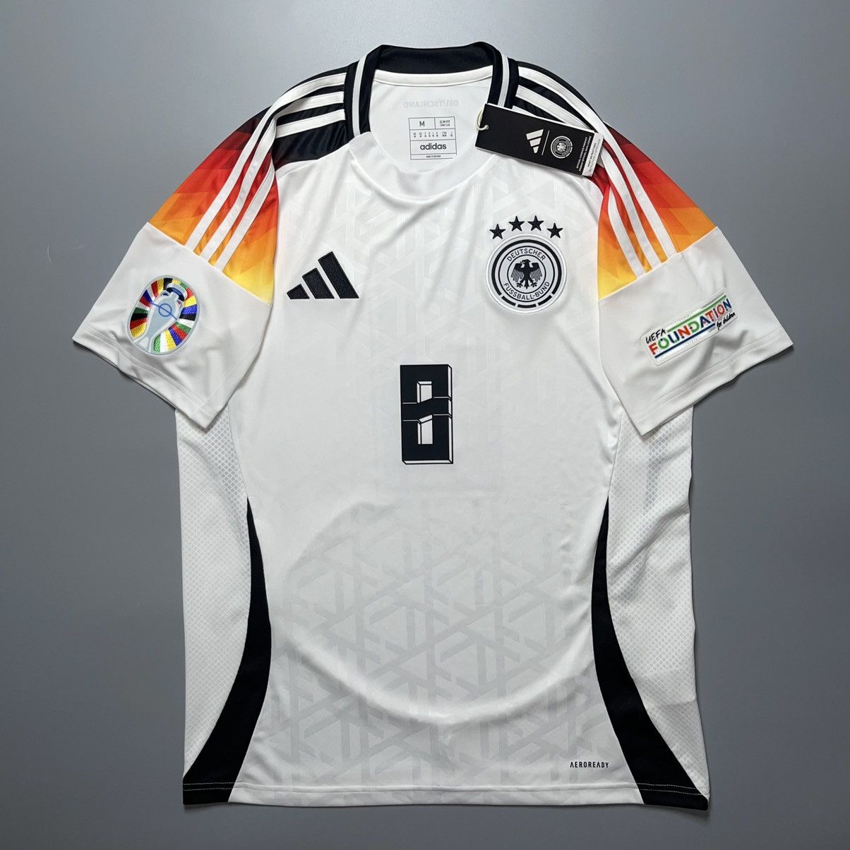 Adidas × Vintage NWT GERMANY ADIDAS 2024 EURO FOOTBALL HOME JERSEY #8 KROOS Size US M / EU 48-50 / 2 - 2 Thumbnail