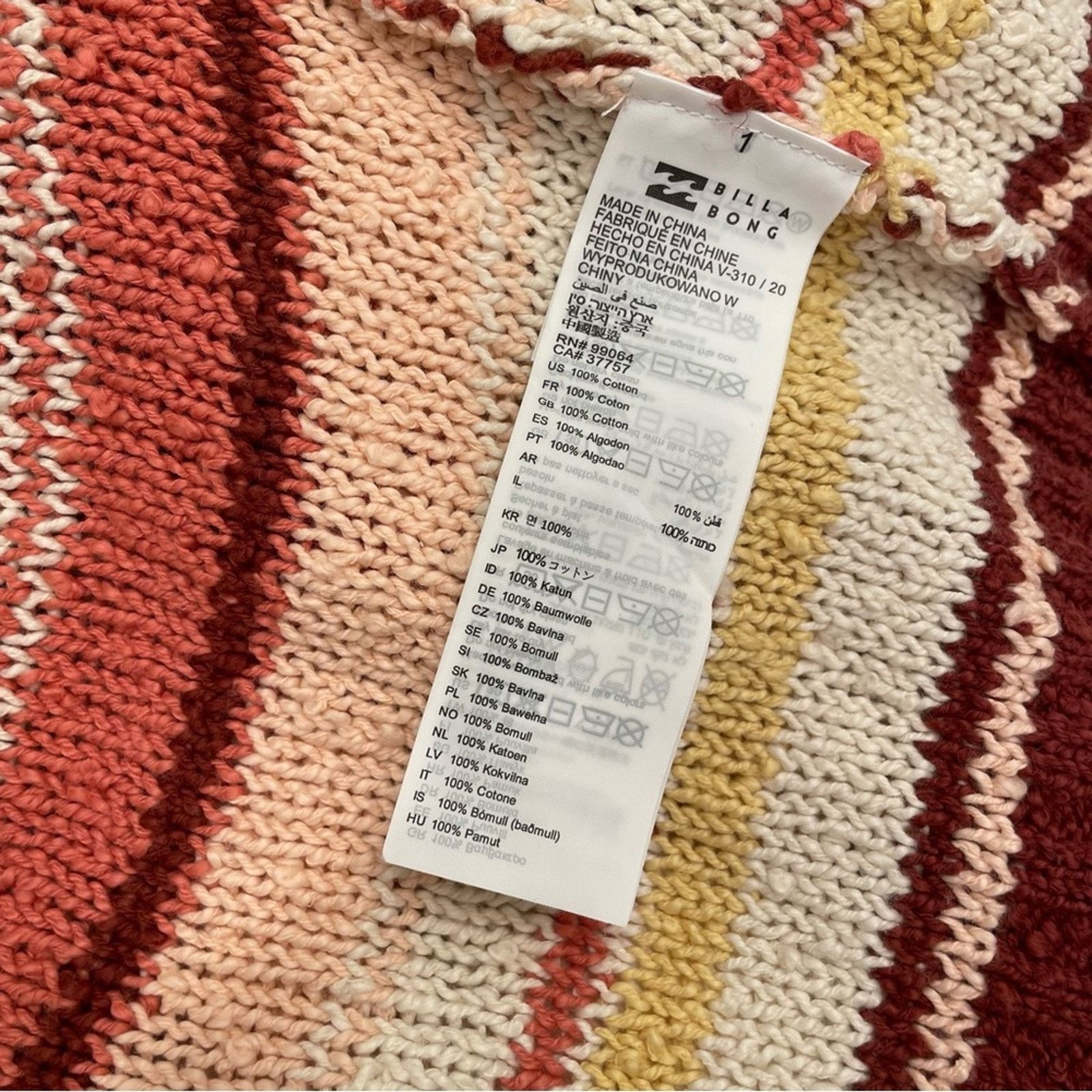 Billabong Billabong Easy Going Crop Sweater L Size L / US 10 / IT 46 - 12 Thumbnail