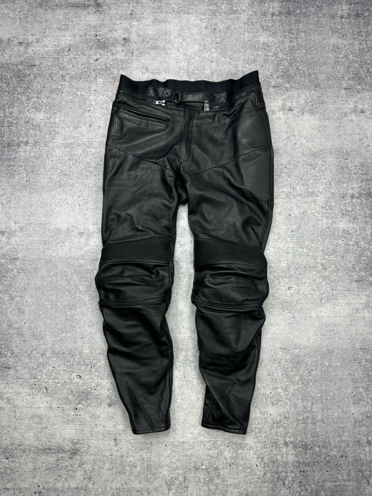 Genuine Leather × Vintage Vintage Y2K Style Moto Bike Racing Genuine Leather Pants Size US 38 / EU 54 - 1 Thumbnail