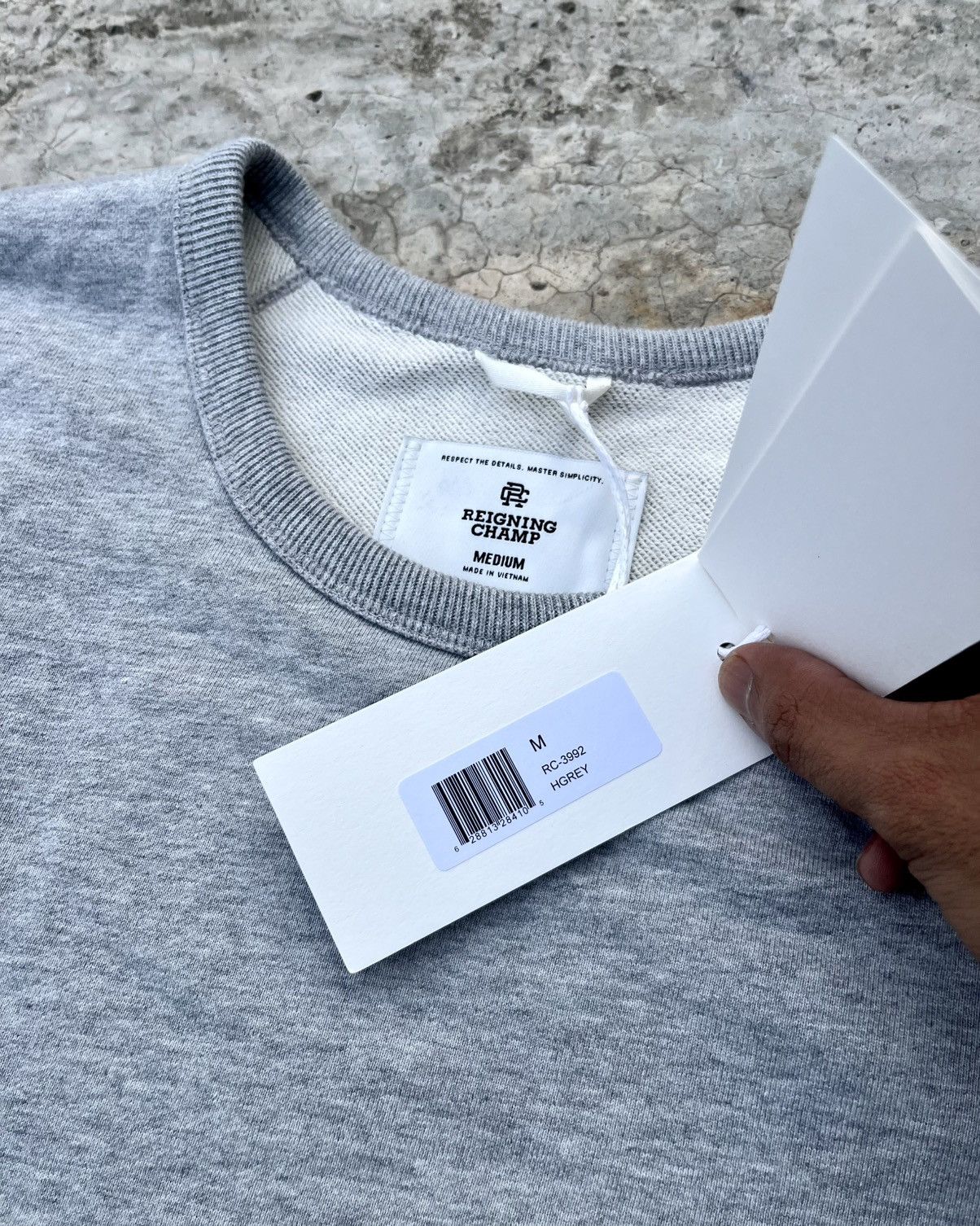 Midweight Terry Crewneck in Gray, Men's — image 4 of 6