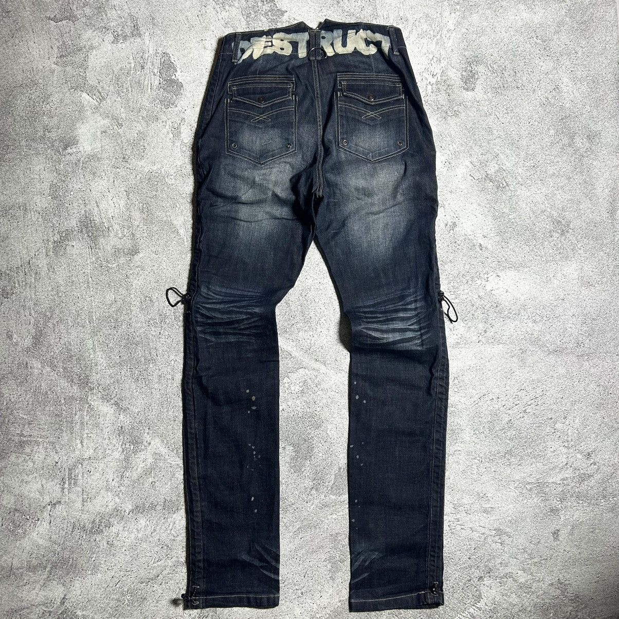 Japanese Brand Vintage Pants Denim PPFM DESTRUCT Strect Material Size US 35 - 25 Thumbnail