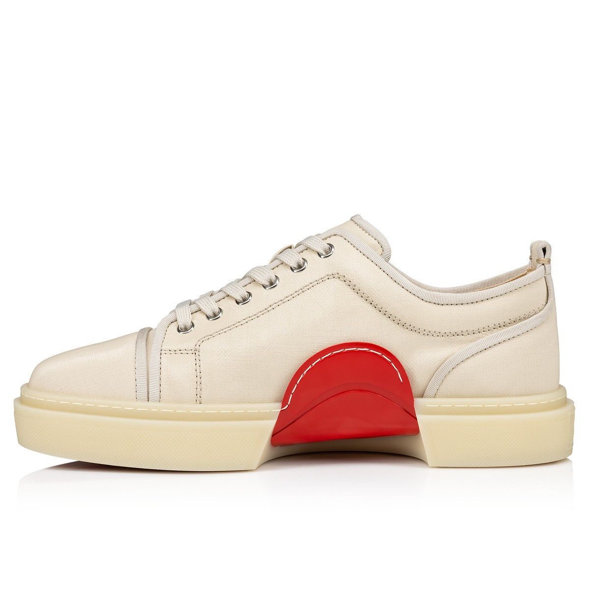 Christian Louboutin o1s1wg110924 Adolon Junior Flats Sneaker in Beige Size US 12 / EU 45 - 3 Thumbnail