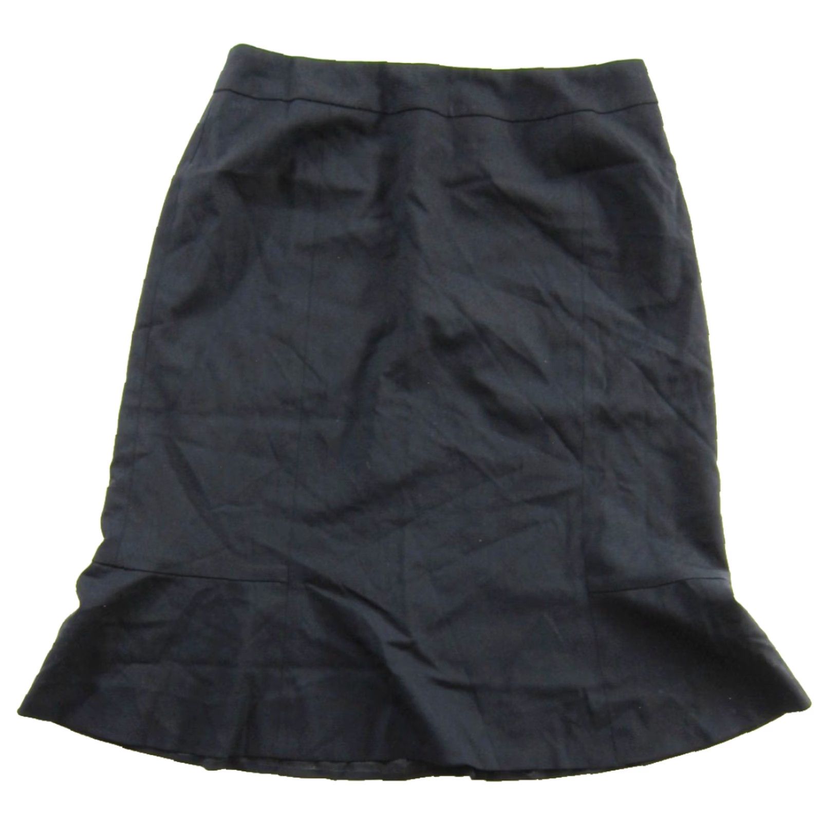 Pendleton VINTAGE Pendleton Skirt Women 10 A-Line Knee Length Black Wool Blend Stretch 90s NWT Size 32" / US 10 / IT 46 - 2 Thumbnail