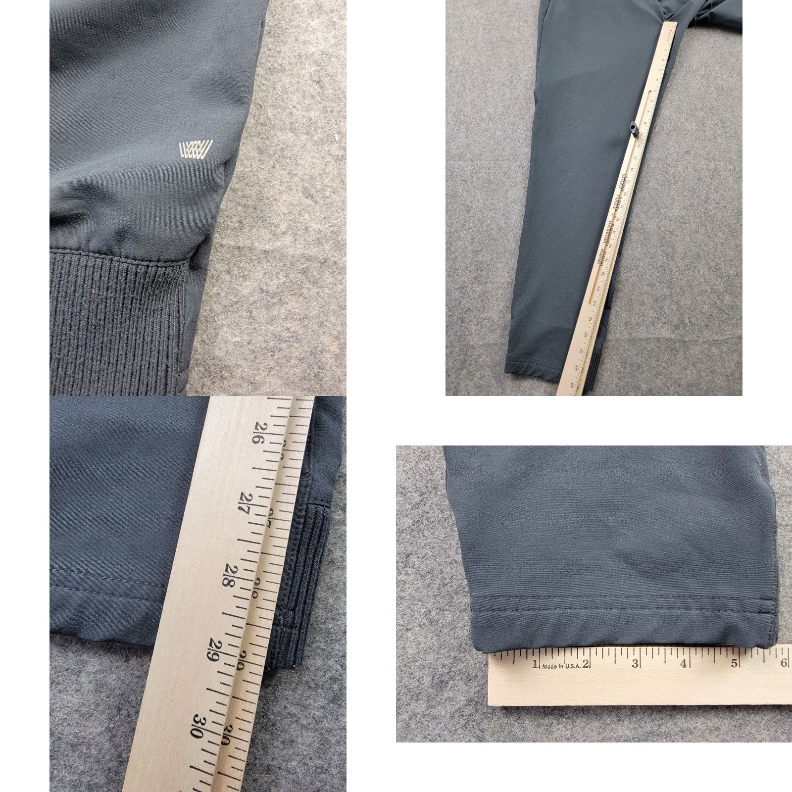 Vintage Mack Weldon Radius Flex Jogger Pants Mens Large Gray, Regular Fit, Solid, 91% Polyester 9% Spandex, Casual Sports Pants Size US 33 - 8 Thumbnail