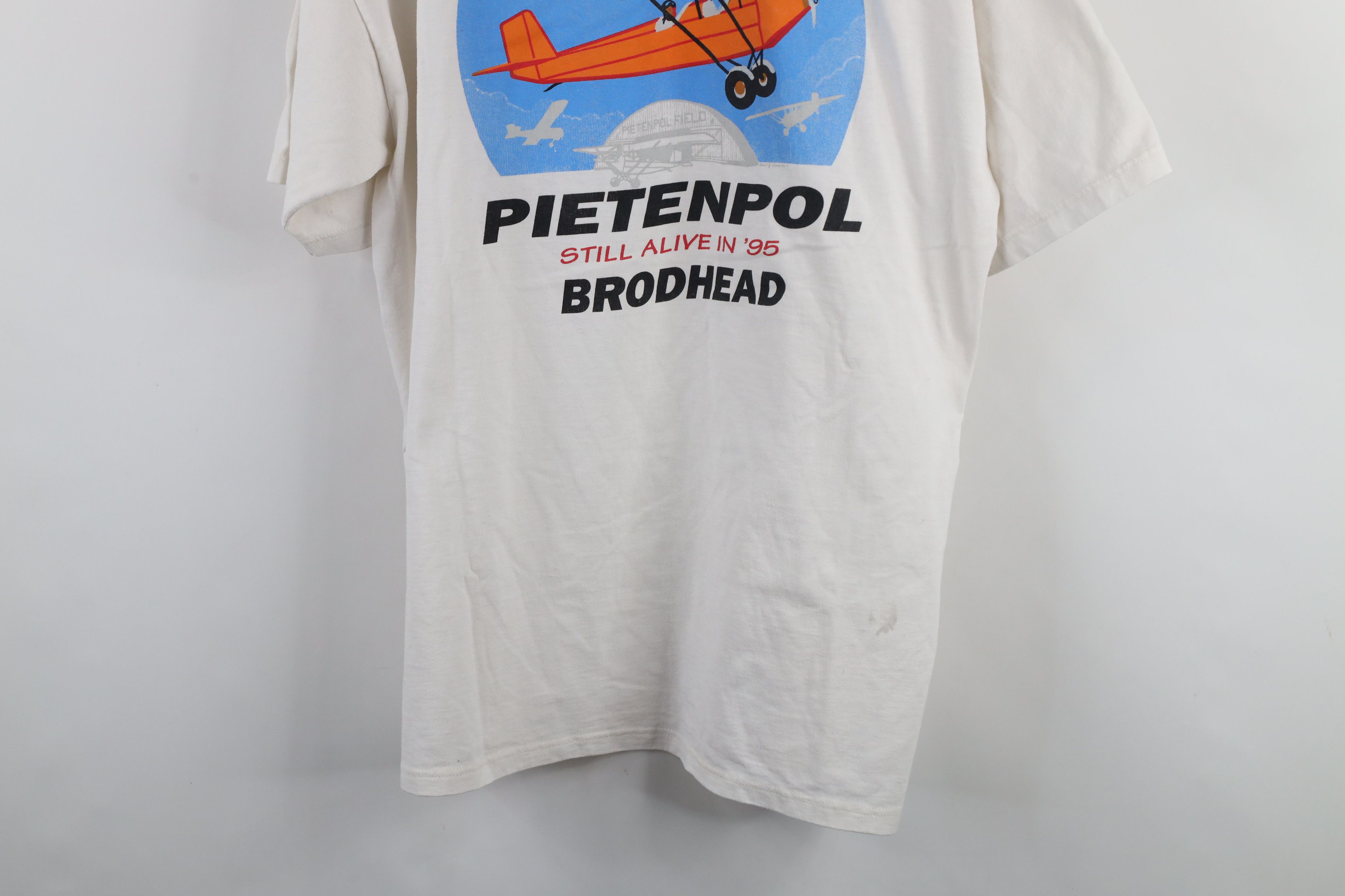 Vintage Vintage 90s At Brodhead Pietenpol Airplane T-Shirt White USA Size US XL / EU 56 / 4 - 14 Thumbnail