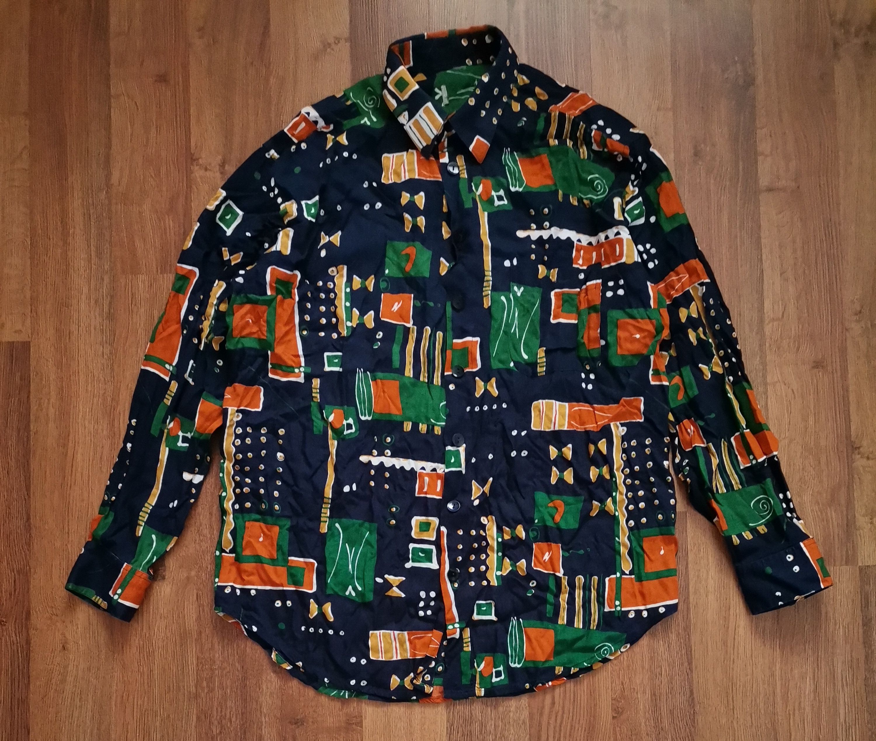Vintage Vintage Abstract Shirt Size US M / EU 48-50 / 2 - 1 Thumbnail