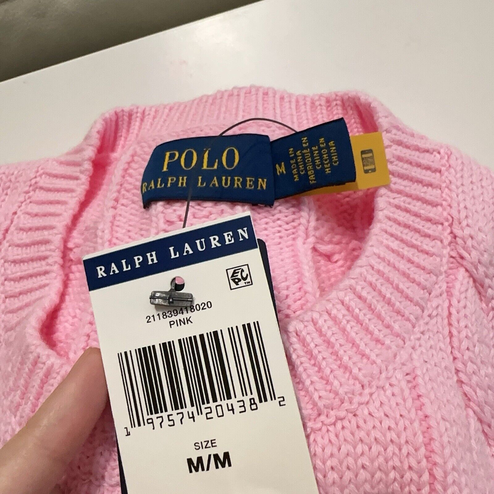 Ralph Lauren NEW Polo Ralph Lauren Women CottonCardigan Sweater Pink M Size M / US 6-8 / IT 42-44 - 8 Thumbnail
