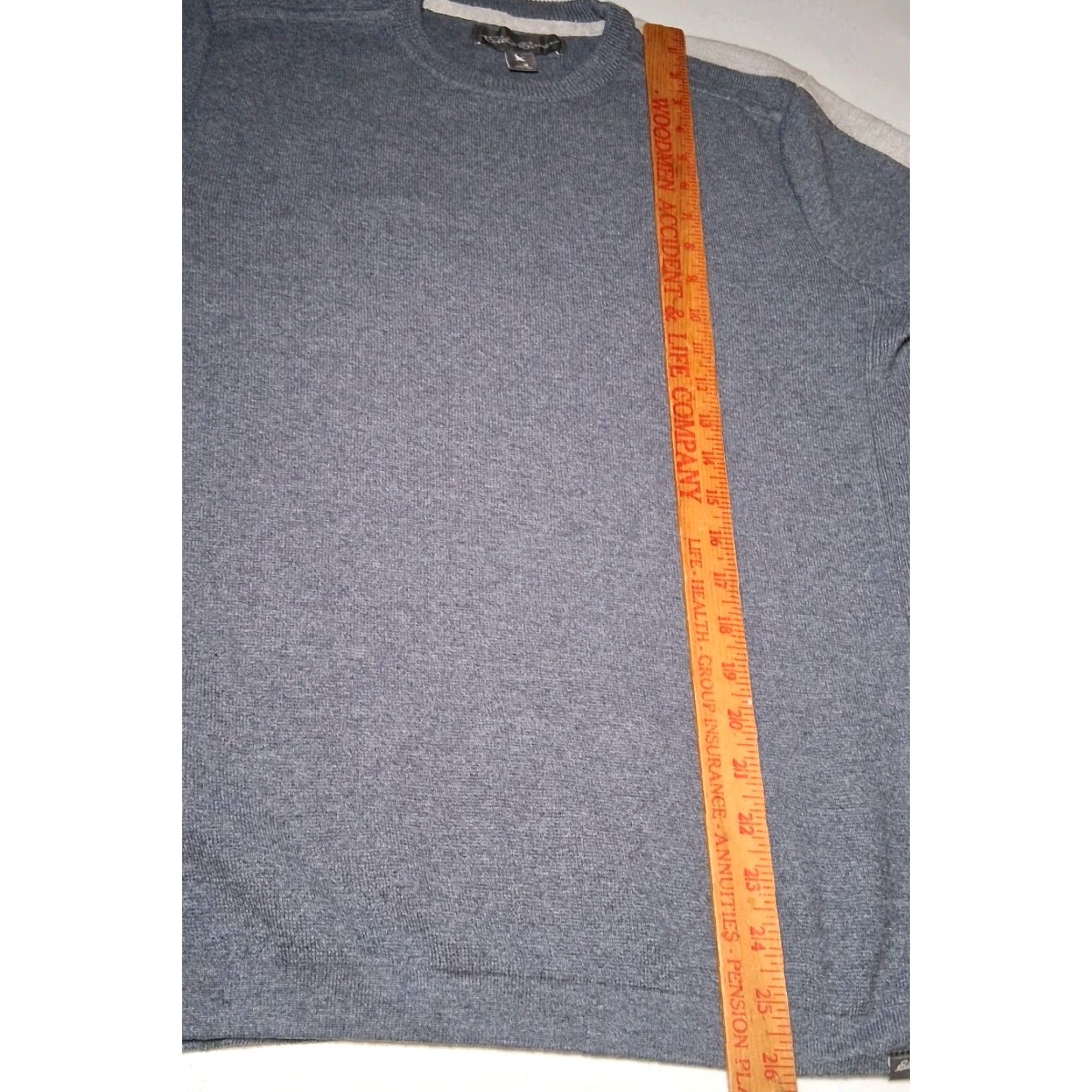 Eddie Bauer Eddie Bauer Sweater Mens Medium Blue Pullover Crew Neck Long Sleeve Knit Stripe Sleeve Classic Casual Size US M / EU 48-50 / 2 - 6 Thumbnail