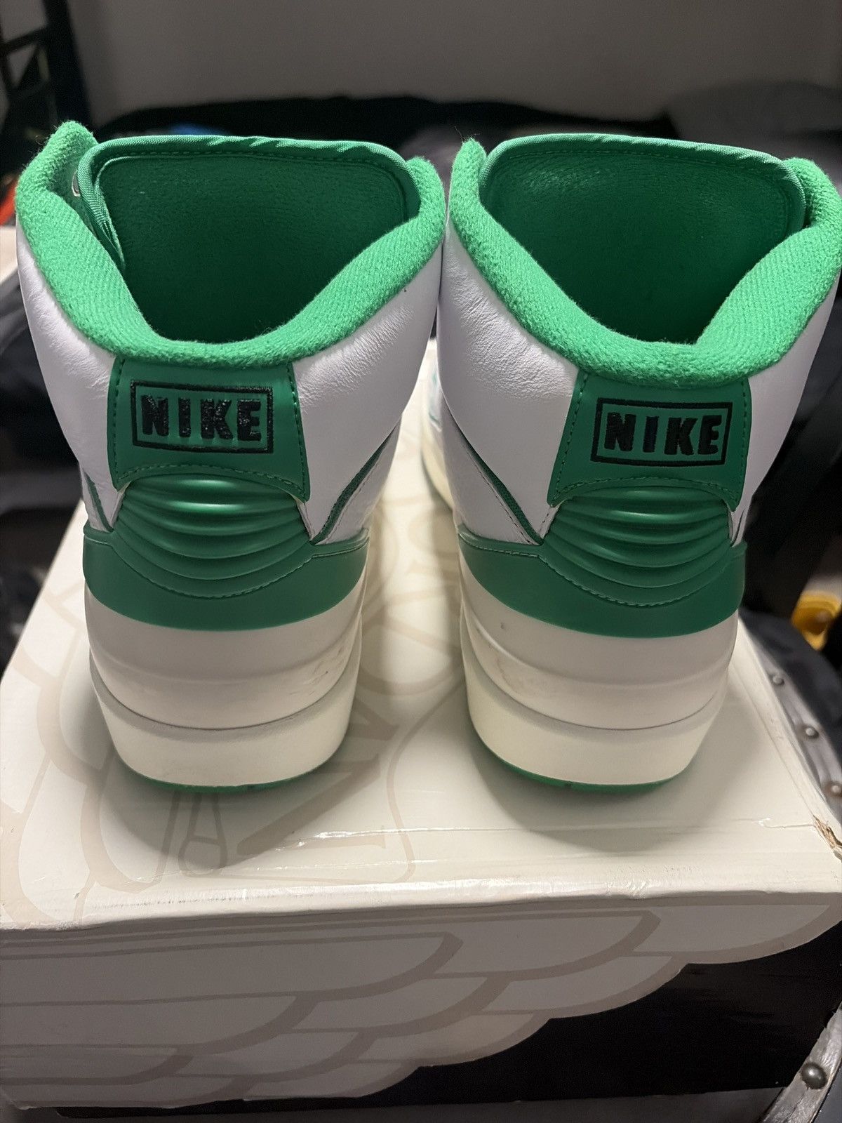 Jordan Brand Jordan 2 White/Lucky Green-Sail Size US 10.5 / EU 43-44 - 4 Thumbnail