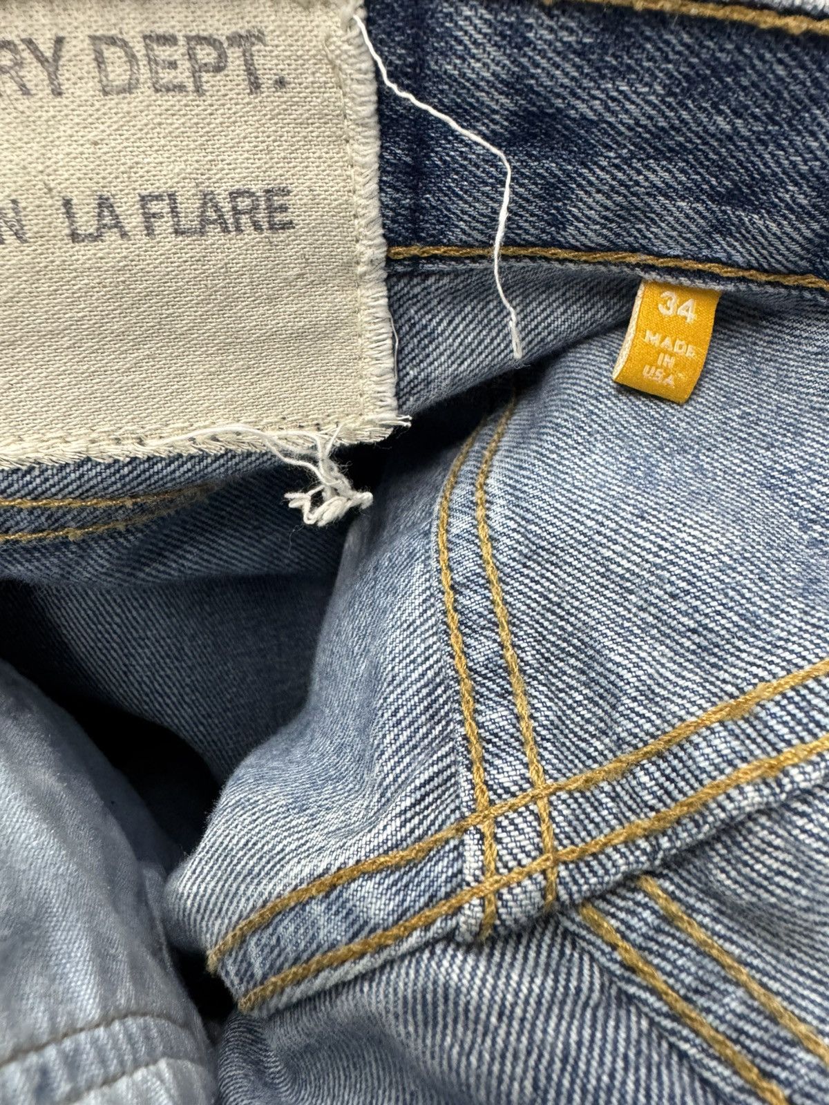 Gallery Dept. Gallery Dept.Studded La Flare Denim Jeans Size US 34 / EU 50 - 5 Thumbnail