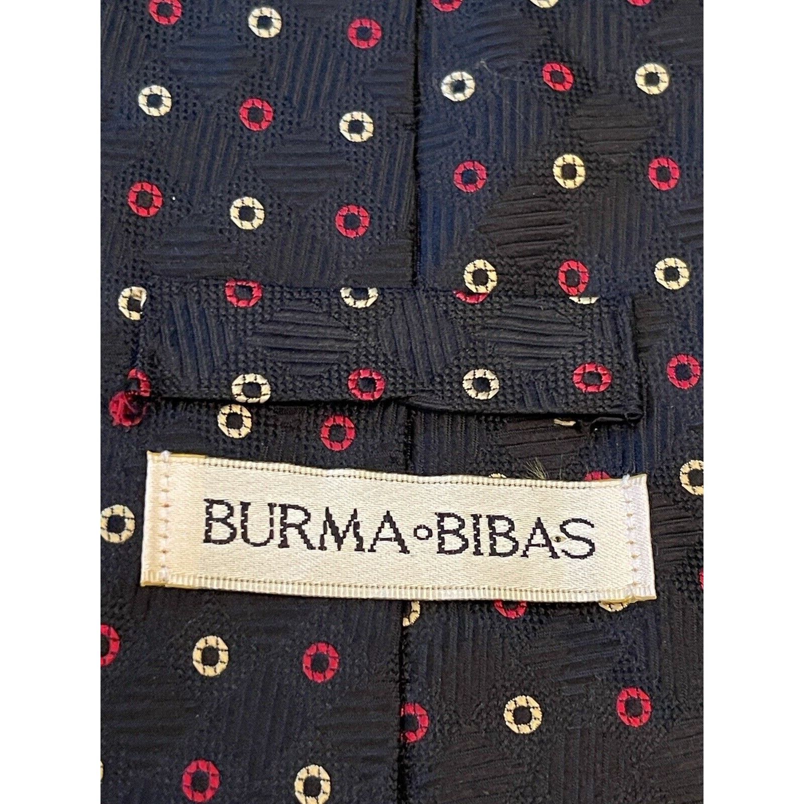 Burma Bibas Burma Bibas Black Red Gold 100% Silk Made In Usa Size ONE SIZE - 8 Thumbnail