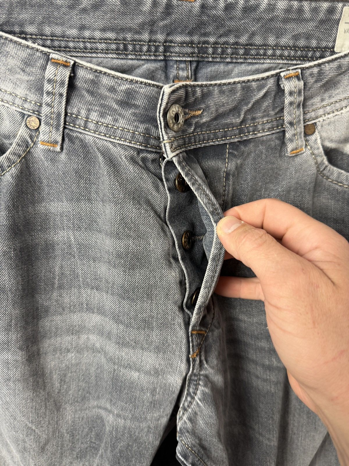 Diesel Diesel Washed Faded Jeans Denim Size 34 Striped Size US 34 / EU 50 - 5 Thumbnail