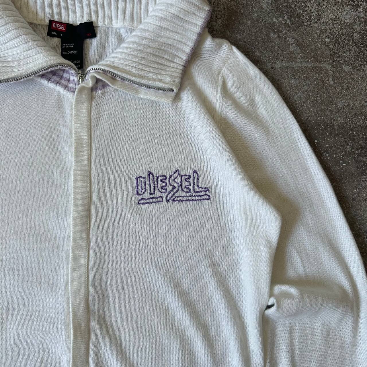 Diesel Diesel Vintage Big Logo Zip Sweater Size M / US 6-8 / IT 42-44 - 4 Thumbnail