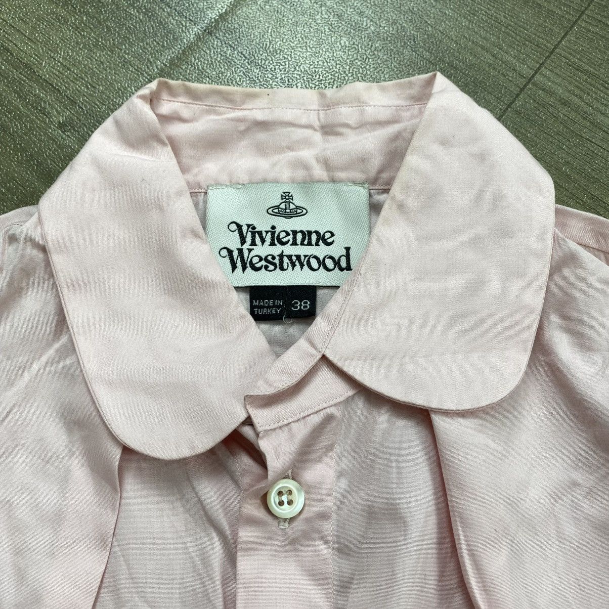 Vivienne Westwood Vintage Vivienne Westwood Sexy Pink Blouse Button Up Shirt Size XS / US 0-2 / IT 36-38 - 4 Thumbnail