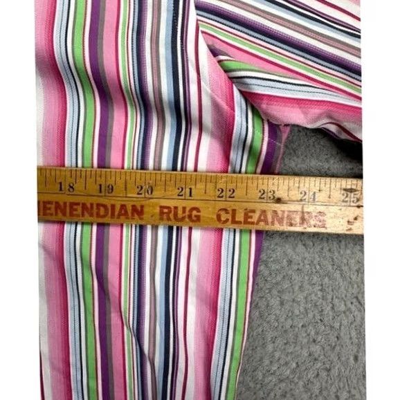 Vintage TD Thomas Dean Shirt Mens Medium Striped Button Down Size US M / EU 48-50 / 2 - 6 Thumbnail