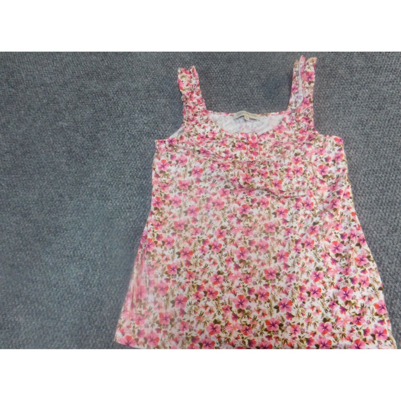 Jones New York Jones New York Blouse Small Red Floral stretch pullover Womens Size S / US 4 / IT 40 - 3 Thumbnail