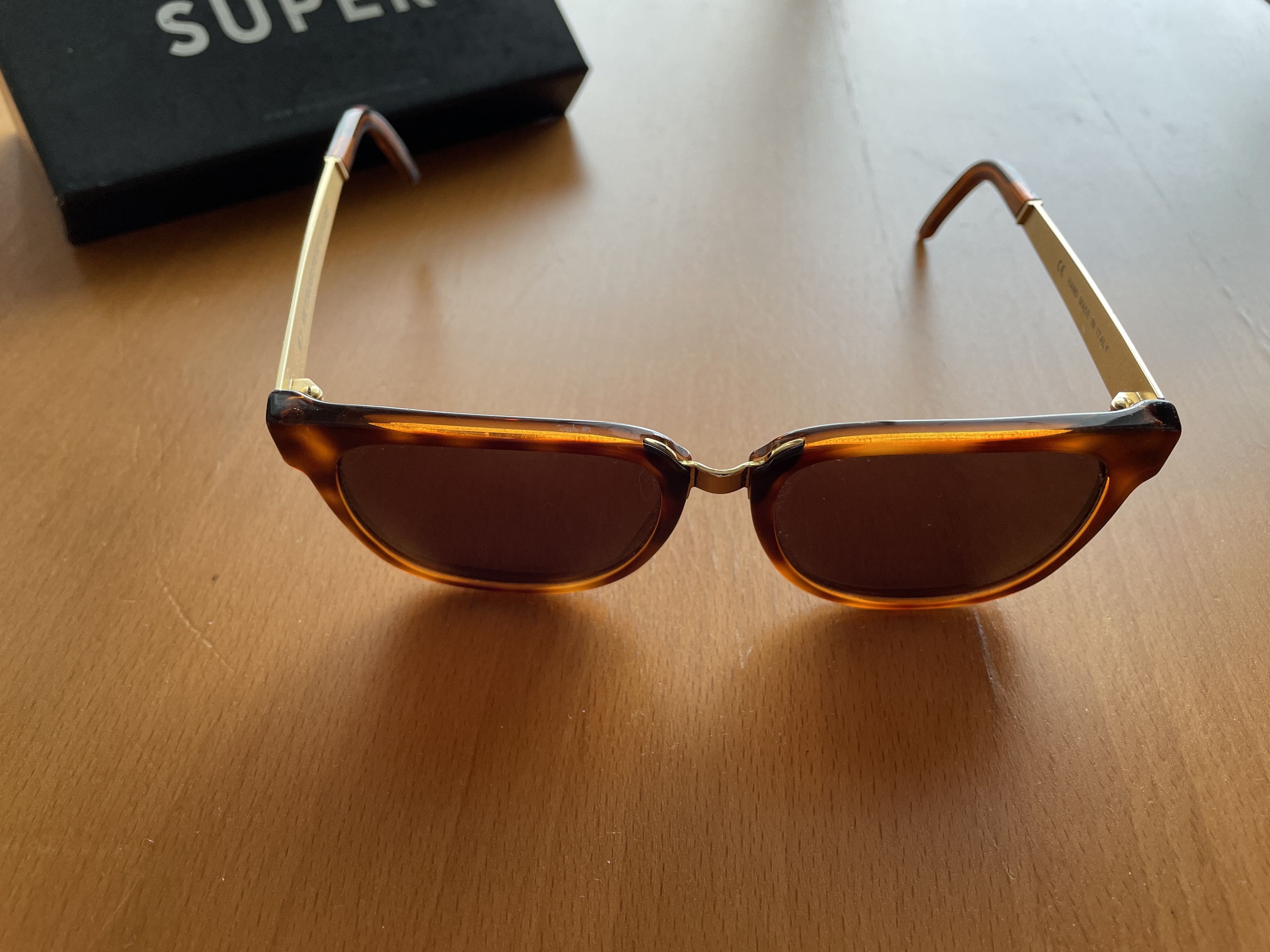 image of Retrosuperfuture People Francis Sunglasses - Havana Gold, Men's