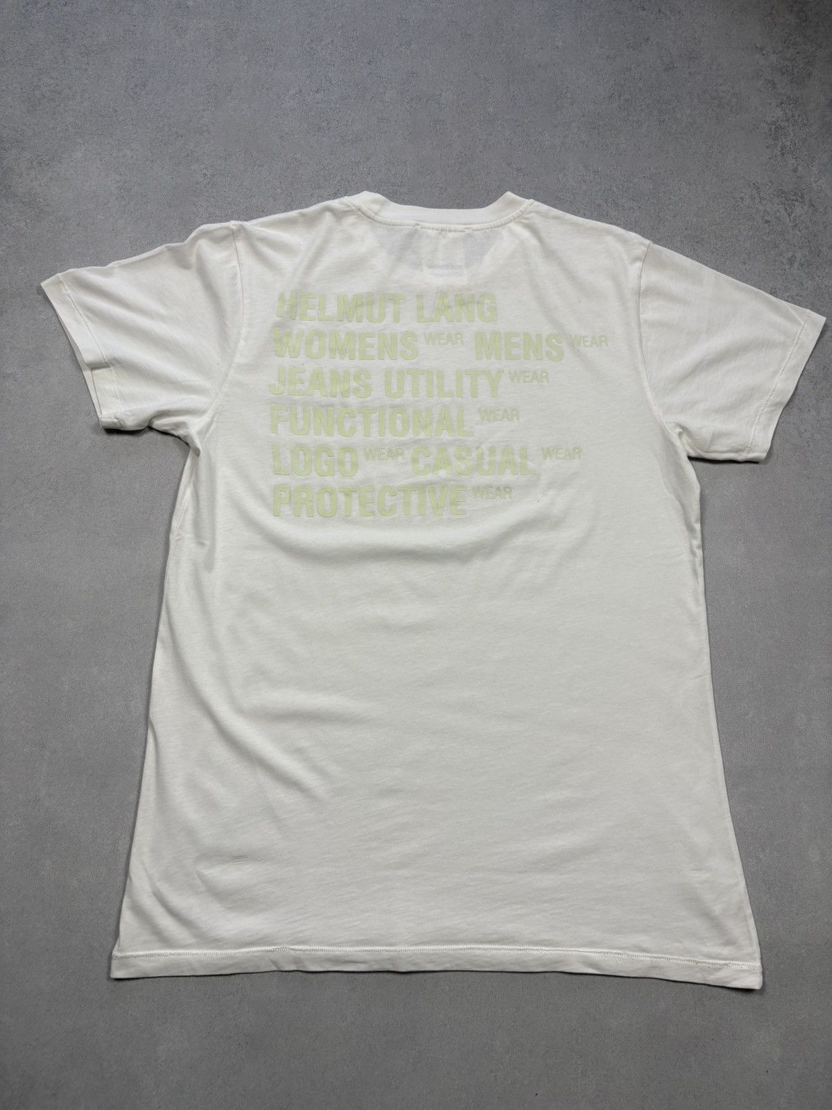 Helmut Lang Helmut Lang Archive Utility Back Logo Print T Shirt Rare Size US M / EU 48-50 / 2 - 14 Thumbnail