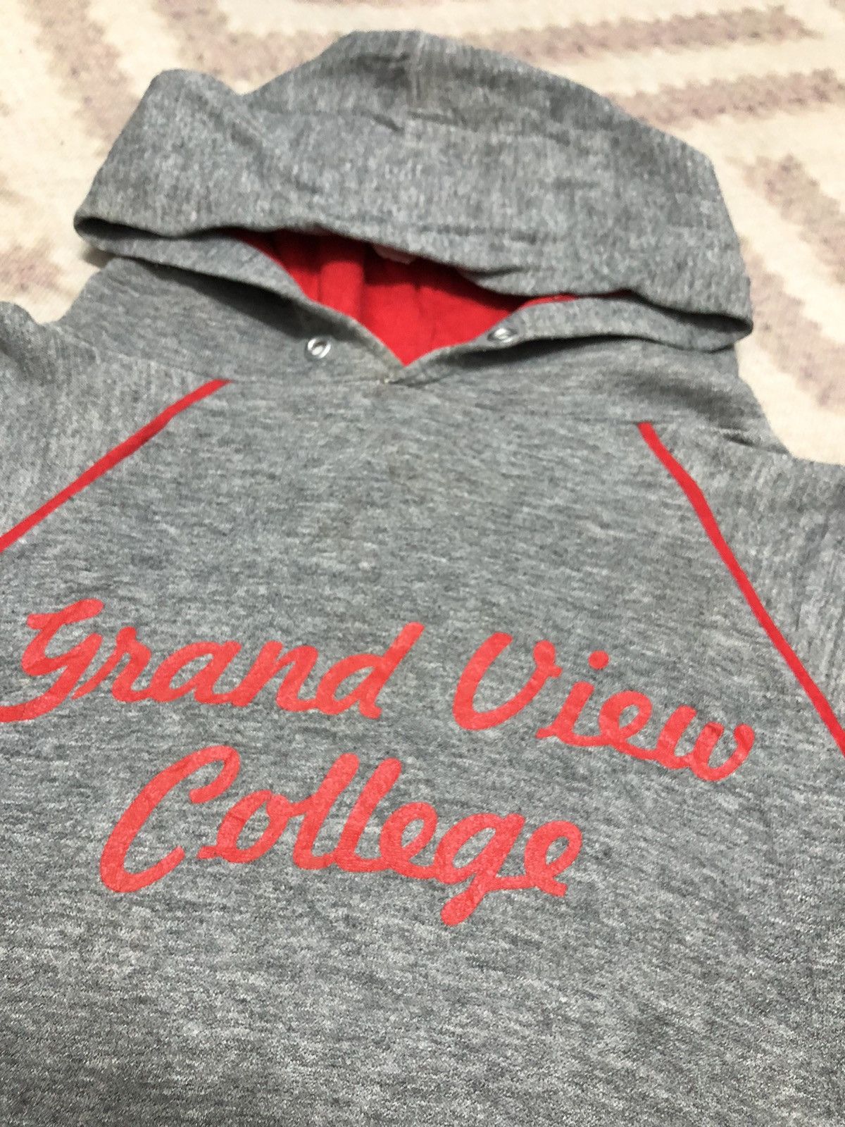 Vintage Vintage 80’s Grand View College Hoodie Biglogo Size US S / EU 44-46 / 1 - 2 Thumbnail