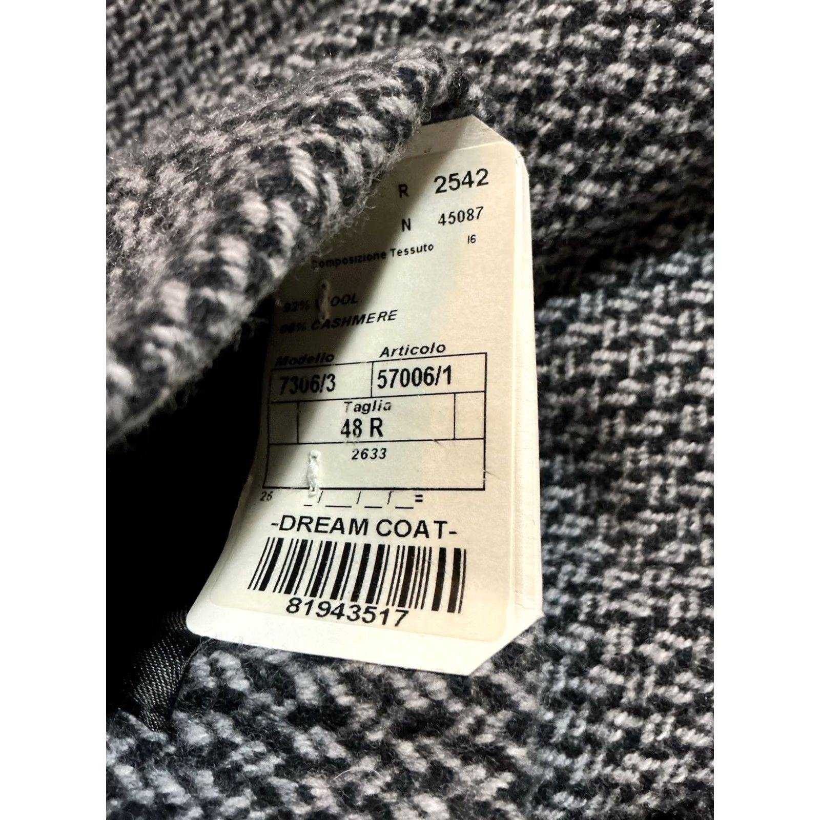 Luigi Bianchi NWT Luigi Bianchi Mantova Sartoria Wool Cashmere Overcoat Dream Coat Coat 48R Multicolor Mens Size US M / EU 48-50 / 2 - 5 Thumbnail