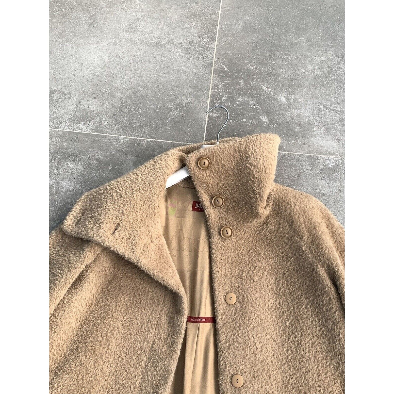 Max Mara Women's MAX MARA TEDDY ALPACA Trench Coat Jacket UK 14 US 12 Size XL / US 12-14 / IT 48-50 - 9 Thumbnail