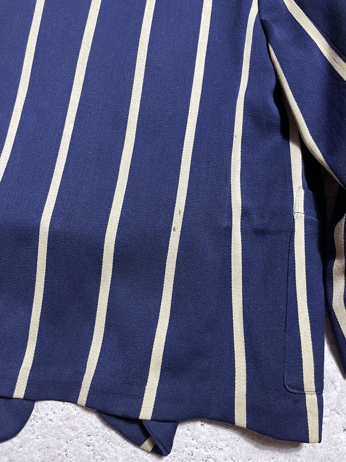 Japanese Brand × Vintage Vintage Striped School Blazer Leycott York UK with Crest Size S / US 4 / IT 40 - 18 Thumbnail