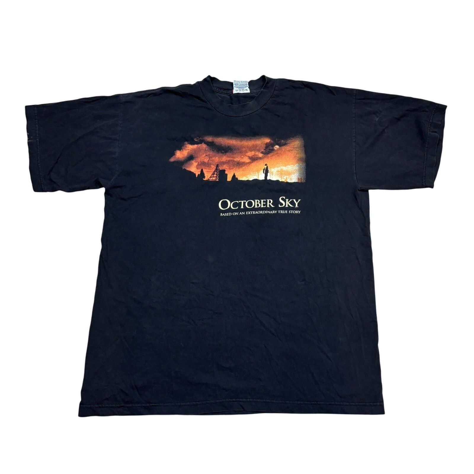 Vintage 90s October Sky Movie Promo T Shirt Men's XL