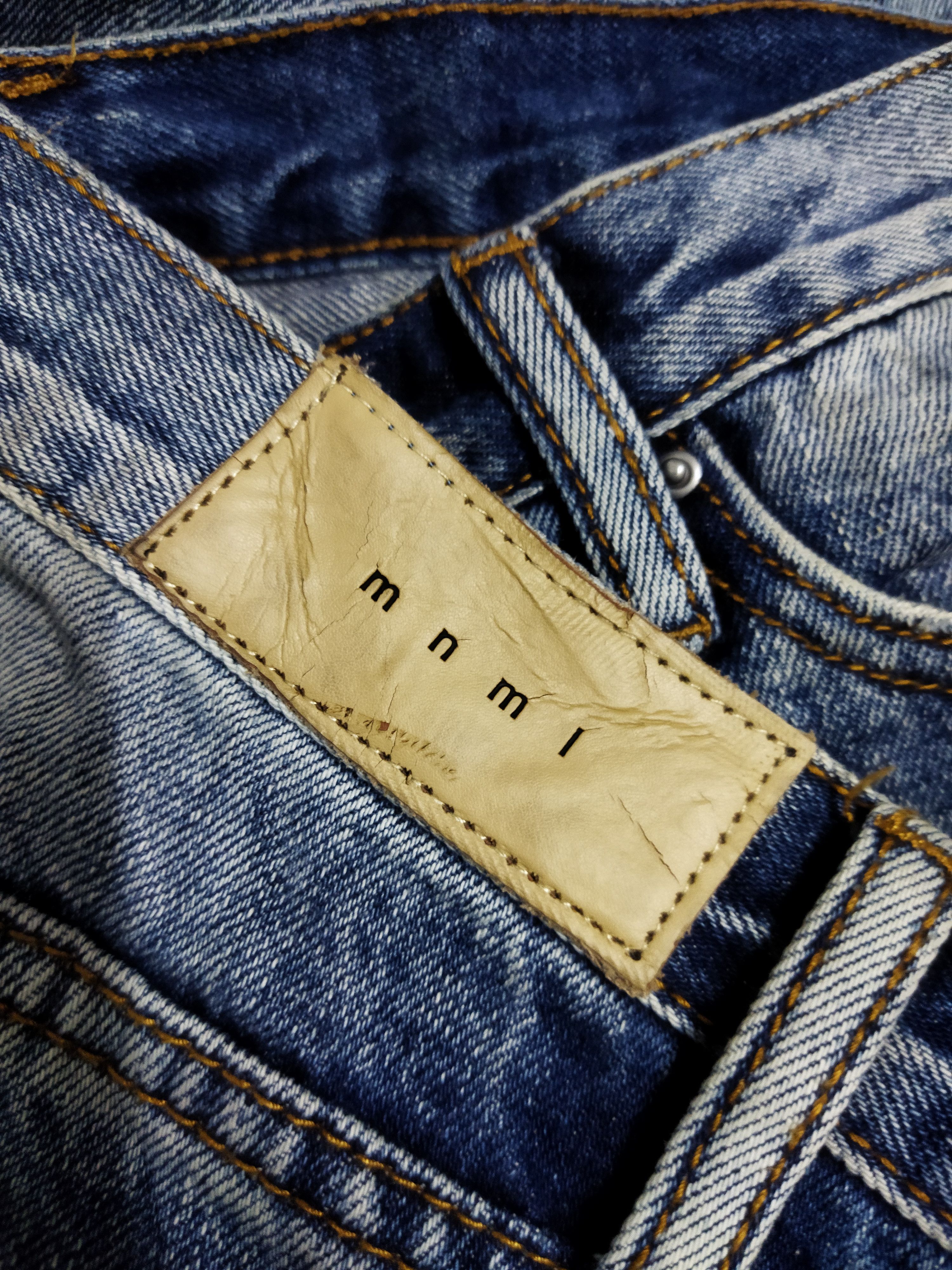 MNML MNML Distressed Denim Zipper Jeans Size US 31 - 7 Thumbnail