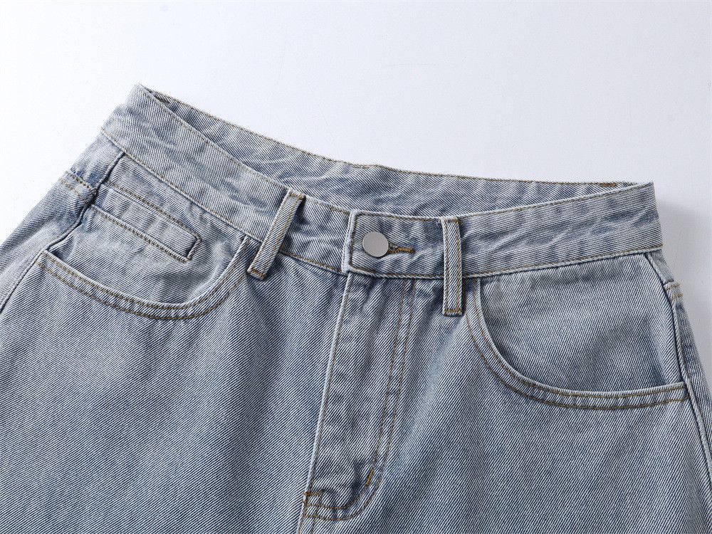 Jean Men's Retro Streetwear Casual Distressed Cartoon Denim Jeans Size US 32 / EU 48 - 3 Thumbnail