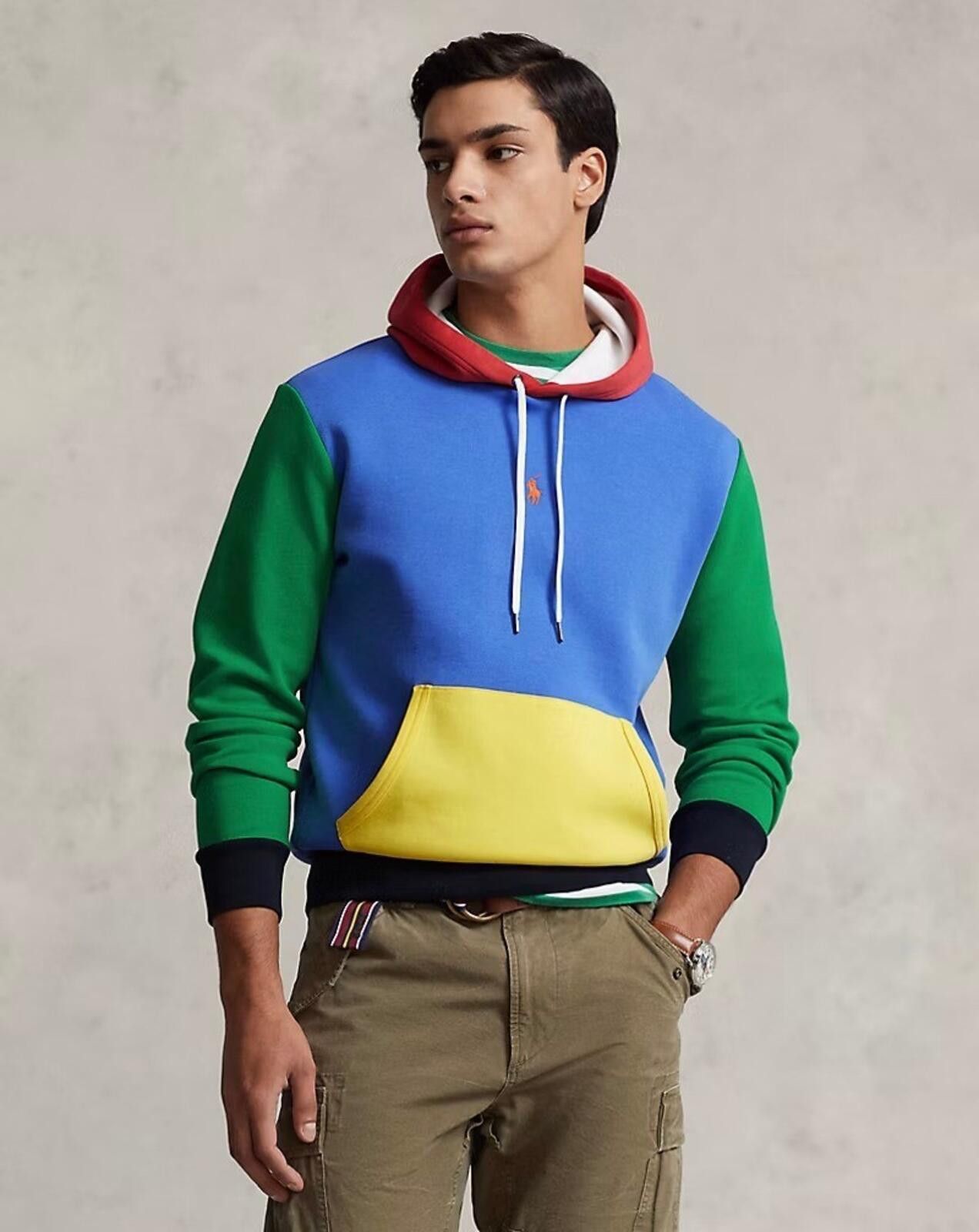 Polo Ralph Lauren POLO RALPH LAUREN Hooded Men's Color Block Hoodie L NWT Size US L / EU 52-54 / 3 - 2 Thumbnail