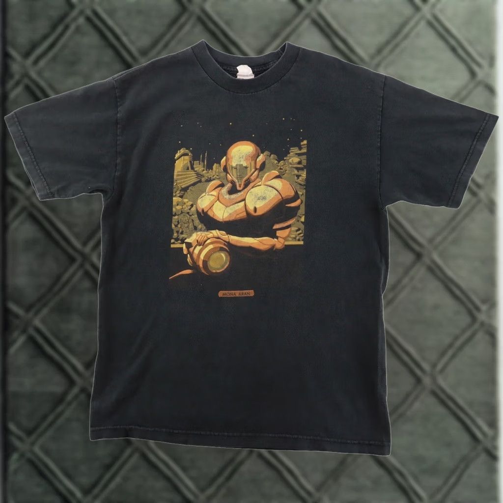 Nintendo Metroid Nintendo Mens T Shirt MONA ARAN BLACK Vintage RARE Medium ALSTYLE Apparel & Activewear Shirt Mens Black Video Game 90s Size US M / EU 48-50 / 2 - 1 Thumbnail