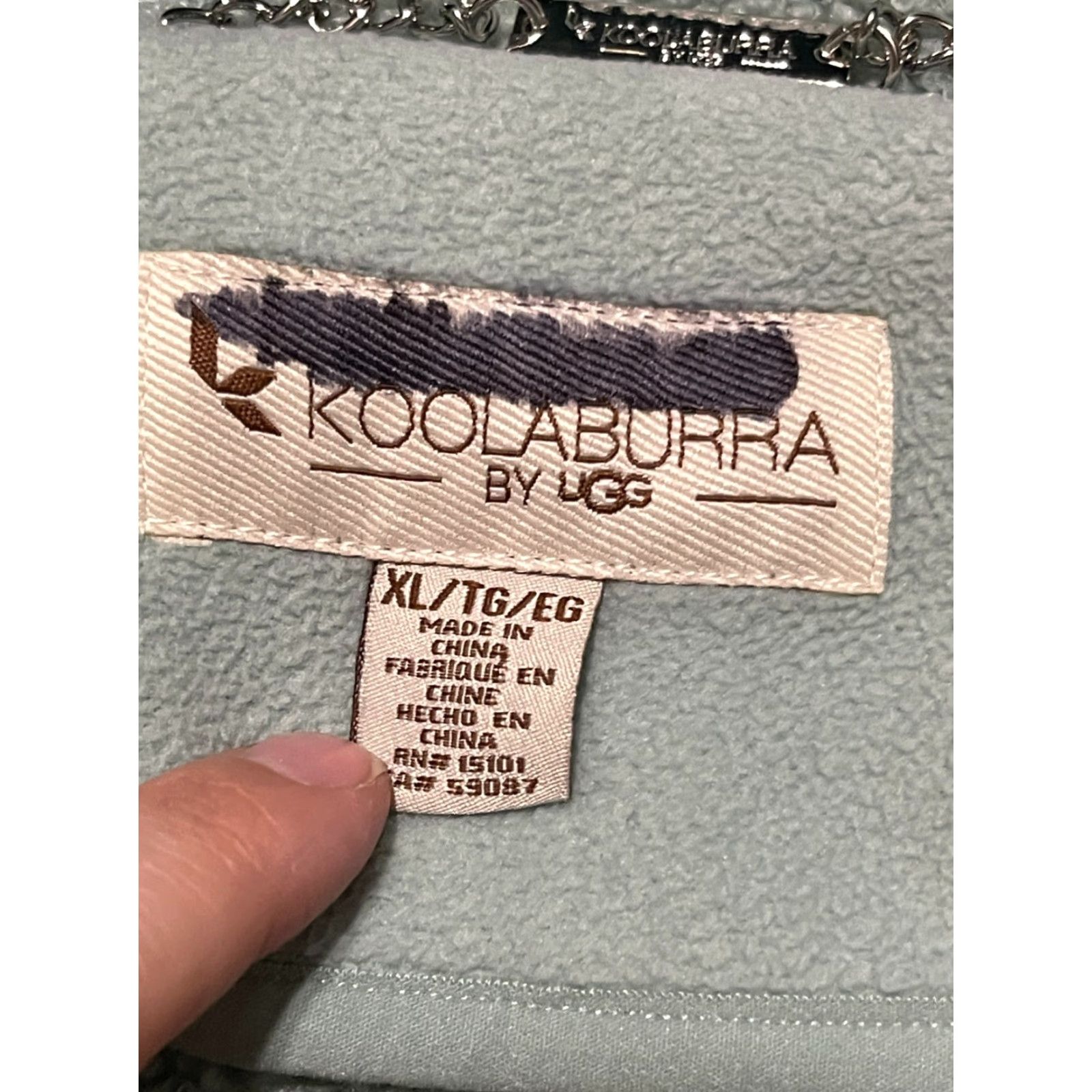 Vintage Koolaburra Hoodie Women's XL Green Full Zip Fleece Size XL / US 12-14 / IT 48-50 - 7 Thumbnail