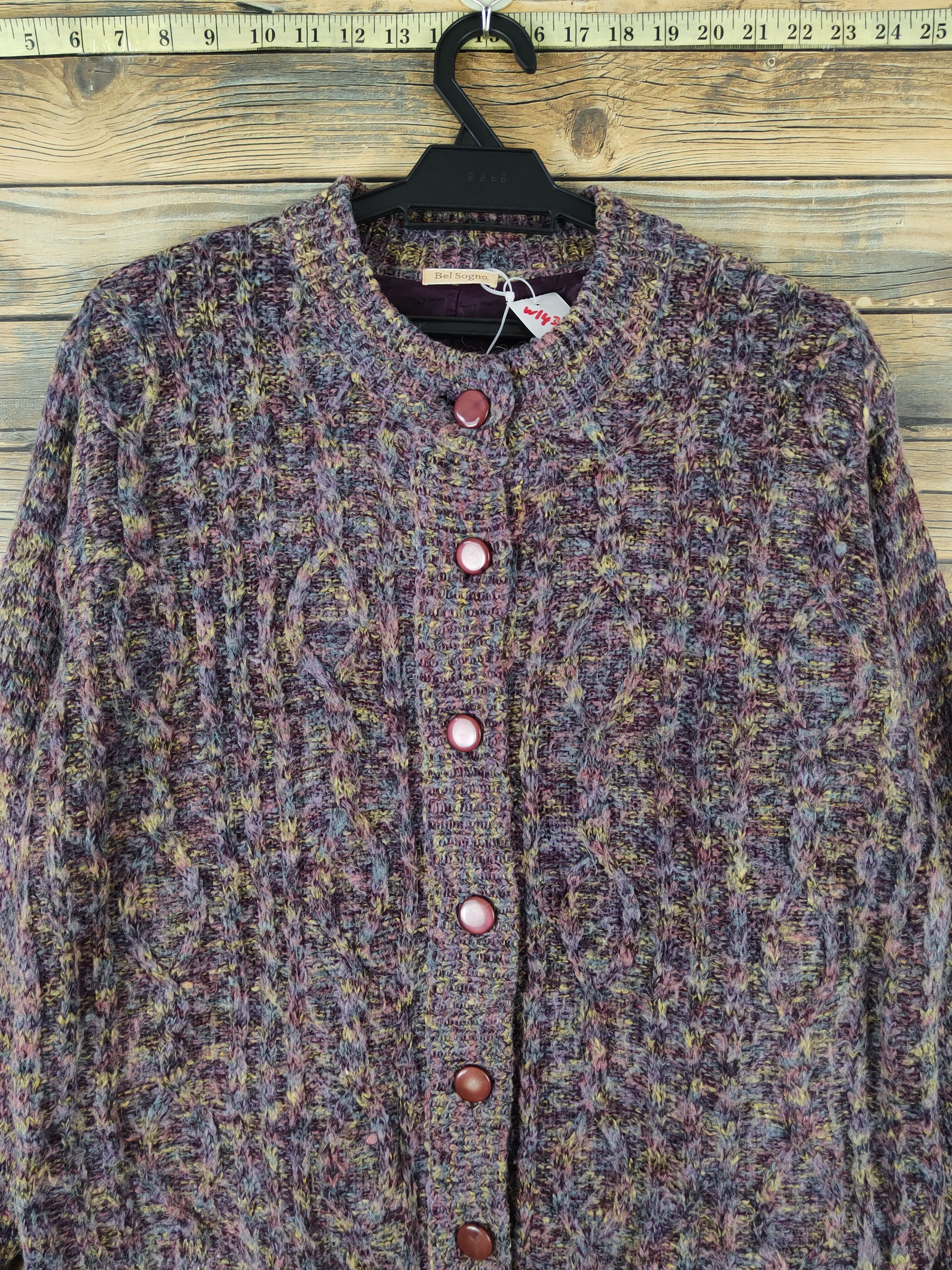Japanese Brand × Vintage Bel Sogno Purple Knitwear Sweaters #W1439 Size S / US 4 / IT 40 - 2 Thumbnail