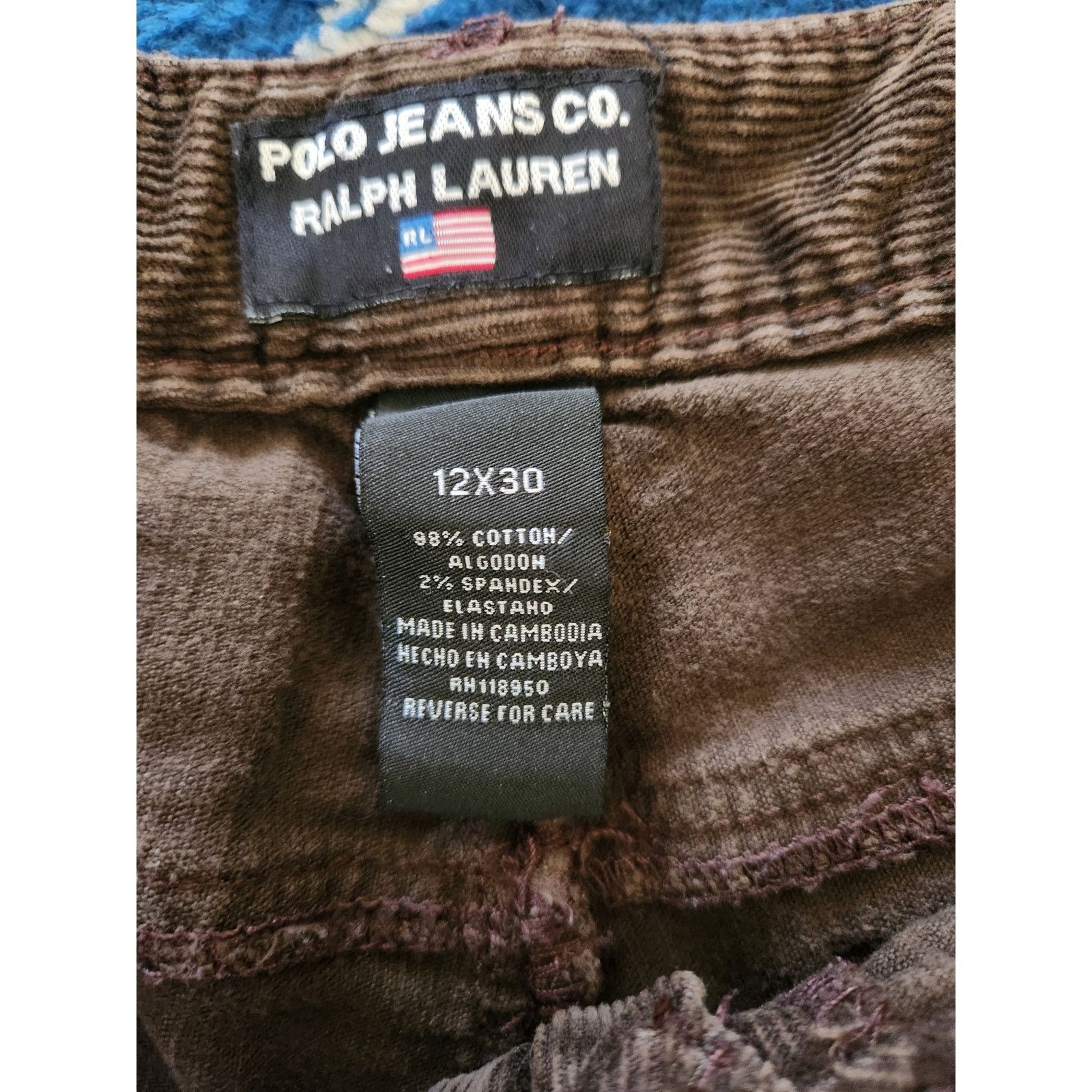 Polo Ralph Lauren Vintage Polo Jeans Ralph Lauren12x30 Corduroy Forest Green Size 34" / US 12 / IT 48 - 3 Thumbnail
