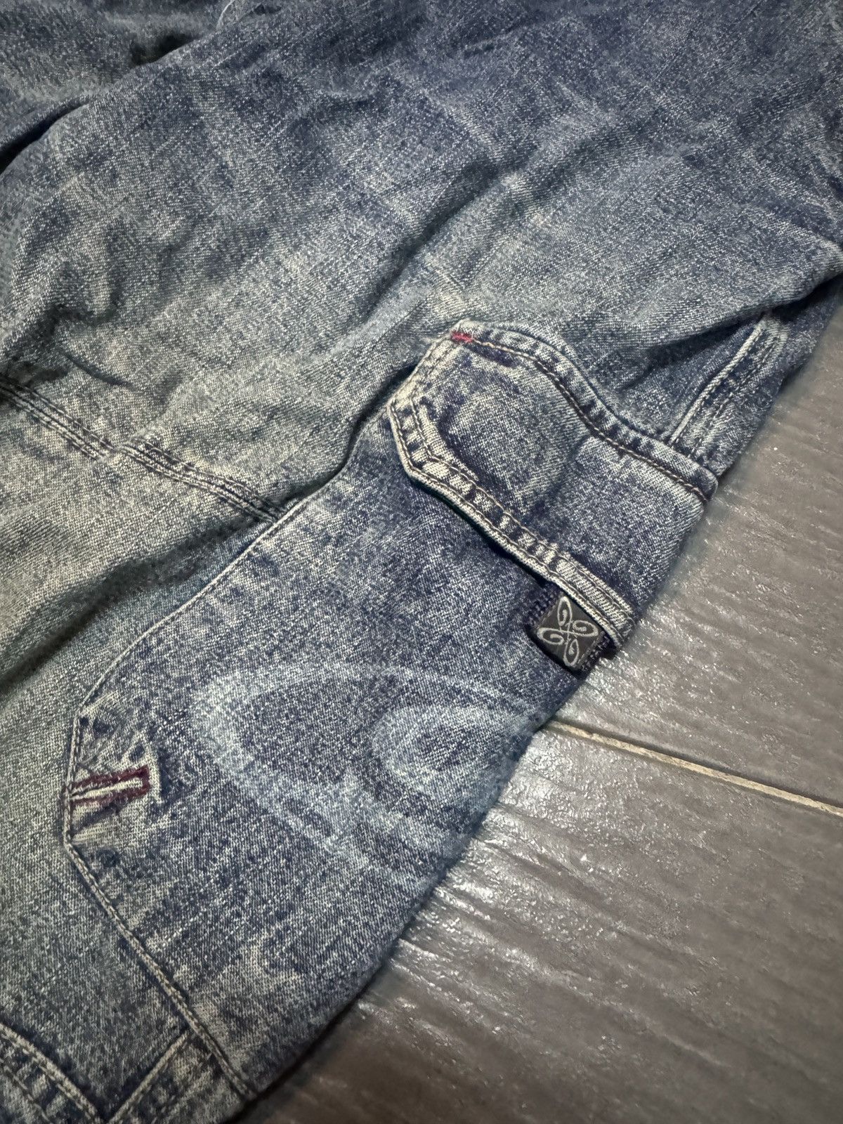 JNCO Vintage Piko baggy with rivet jeans Size US 35 - 6 Thumbnail