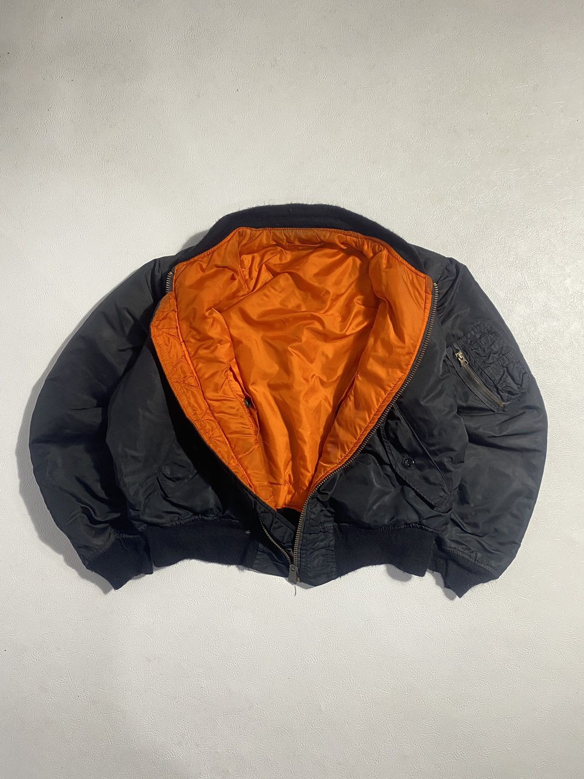 Alpha Industries Vintage 80s Alpha Industries MA-1 Size US XL / EU 56 / 4 - 5 Thumbnail