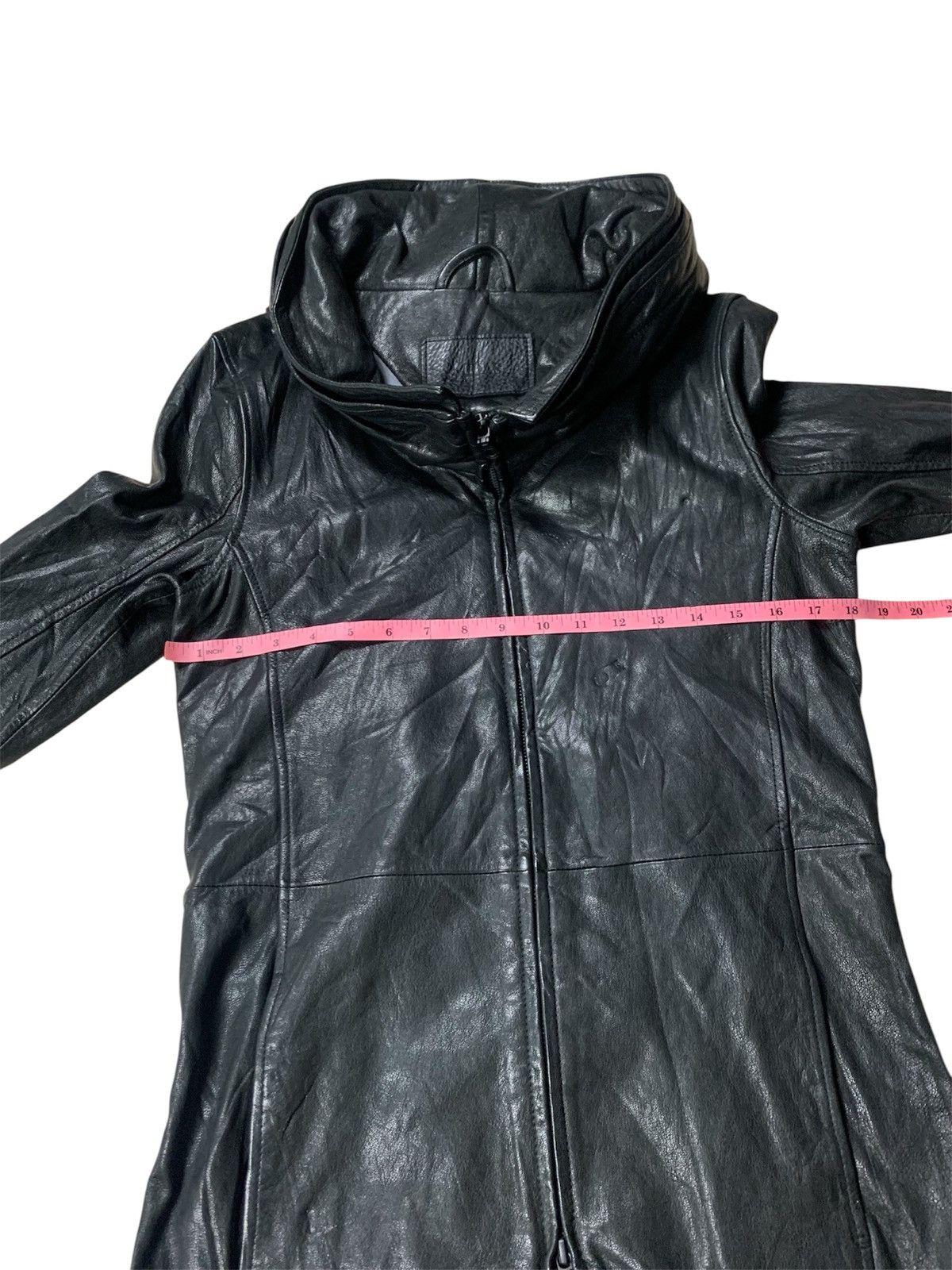 Other MIDAS FW08-10 Avant-Garde Hooded Leather Long Coat Size US L / EU 52-54 / 3 - 7 Thumbnail