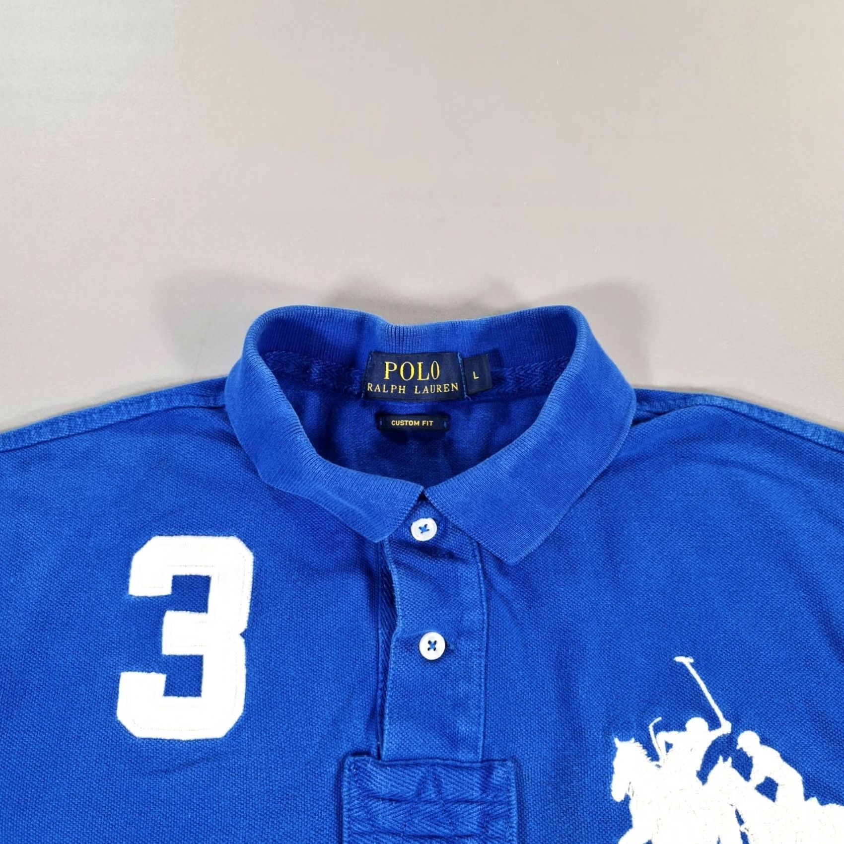Polo Ralph Lauren Polo Ralph Lauren Shirt Mens L Blue Double Big Pony LXVII Preppy Size US L / EU 52-54 / 3 - 2 Thumbnail