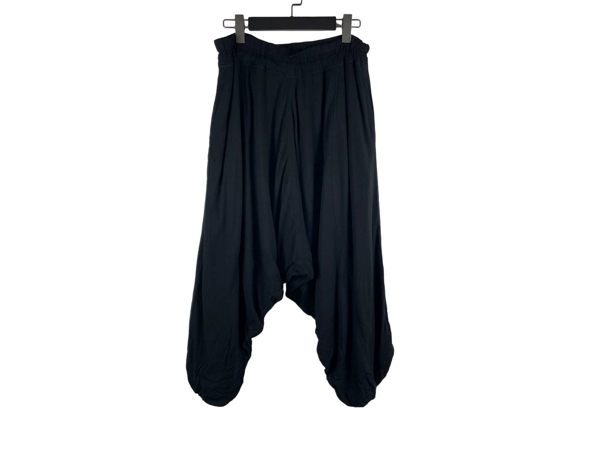 Julius Julius 7 13FW Wool Silk Blend Dropped Crotch Pants Size US 34 / EU 50 - 1 Thumbnail