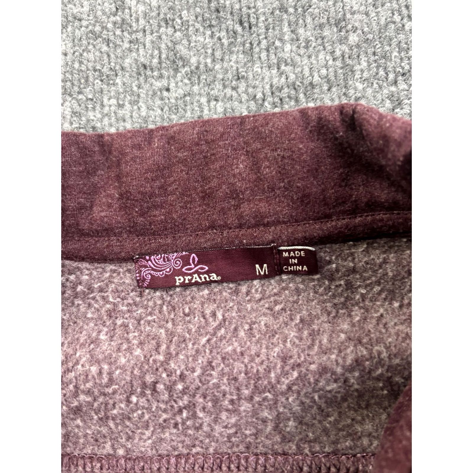 Prana prAna Jacket Womens M Purple Fleece Lined Button Front Pockets Collared Casual Outdoor Travel Size M / US 6-8 / IT 42-44 - 2 Thumbnail