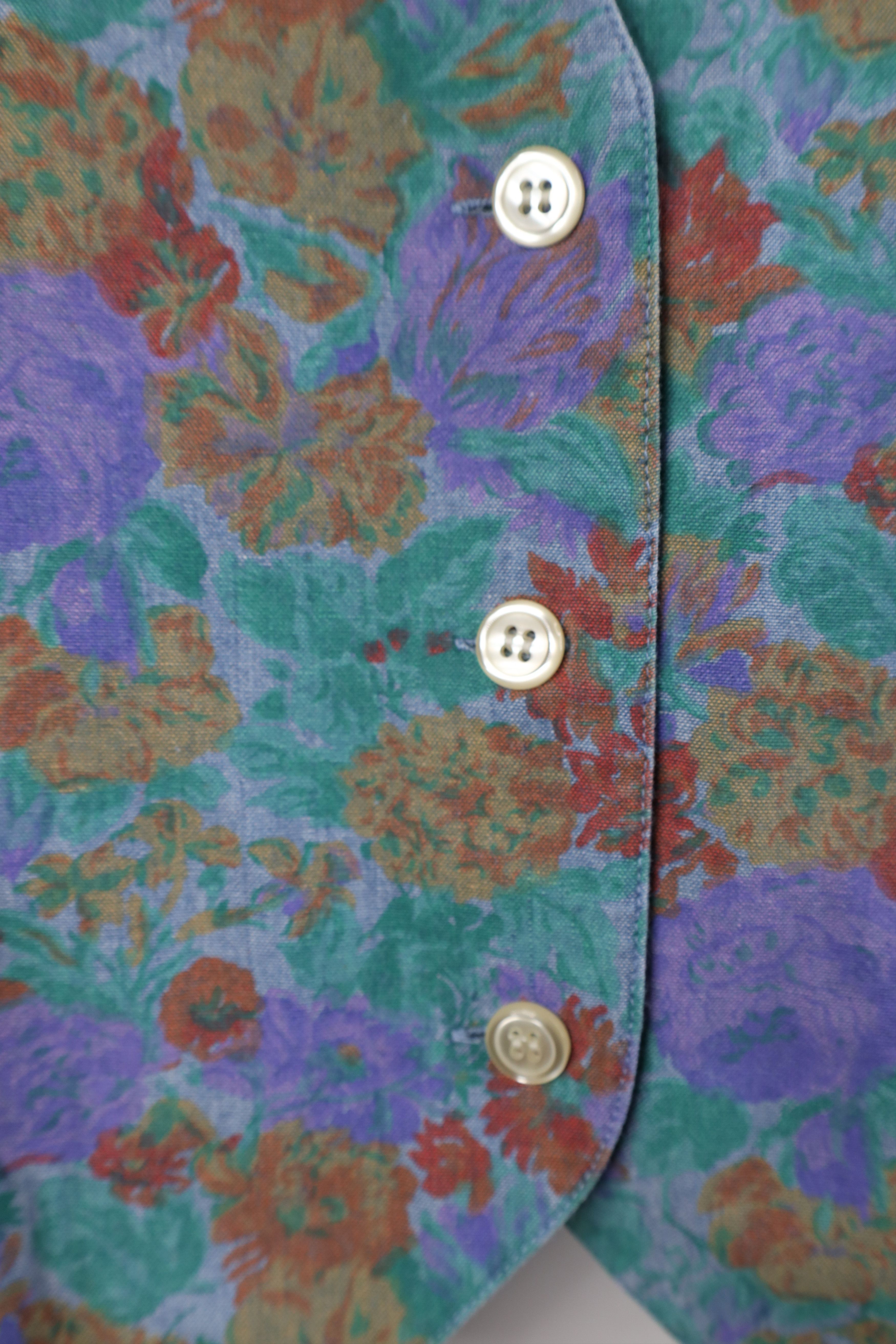 Gap Vintage 90s Gap Babydoll Flower Floral Tie Back Vest Jacket Size M / US 6-8 / IT 42-44 - 5 Thumbnail