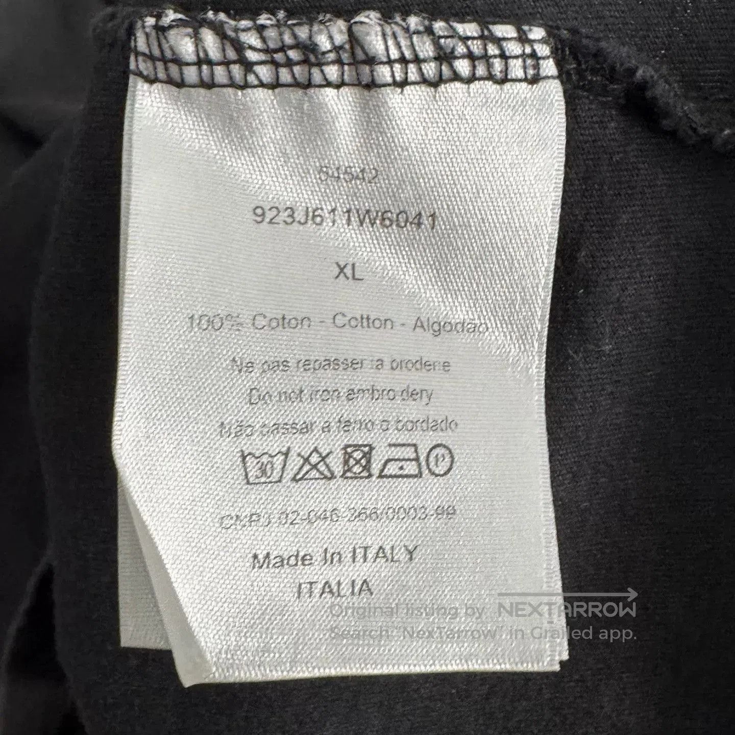Dior Dior Bee Embroidered Logo T-Shirt XL. Size US XL / EU 56 / 4 - 4 Thumbnail