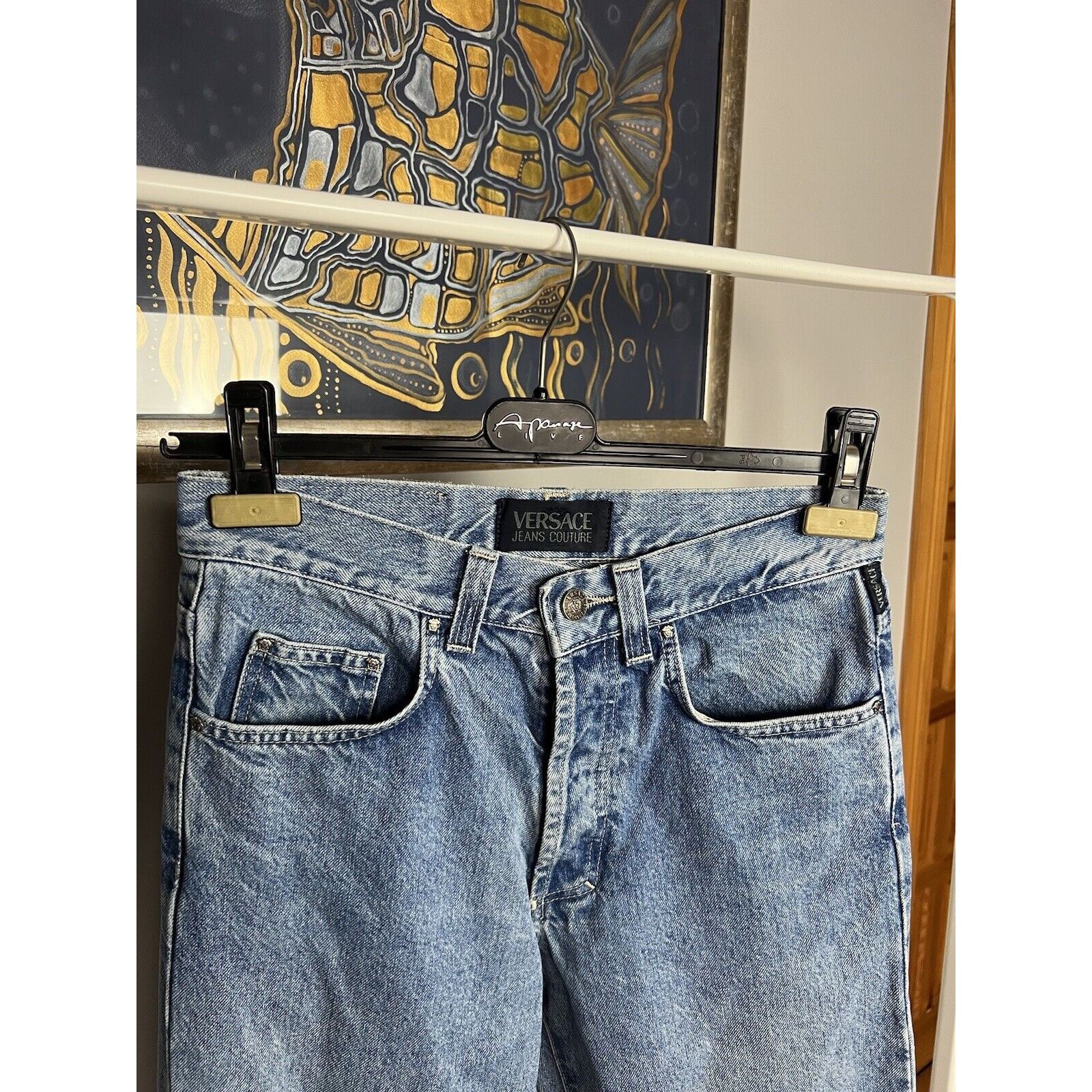 Versace Jeans Couture Versace Couture VTG Medusa Light Blue Straight High Waist Je Size 30" / US 8 / IT 44 - 2 Thumbnail